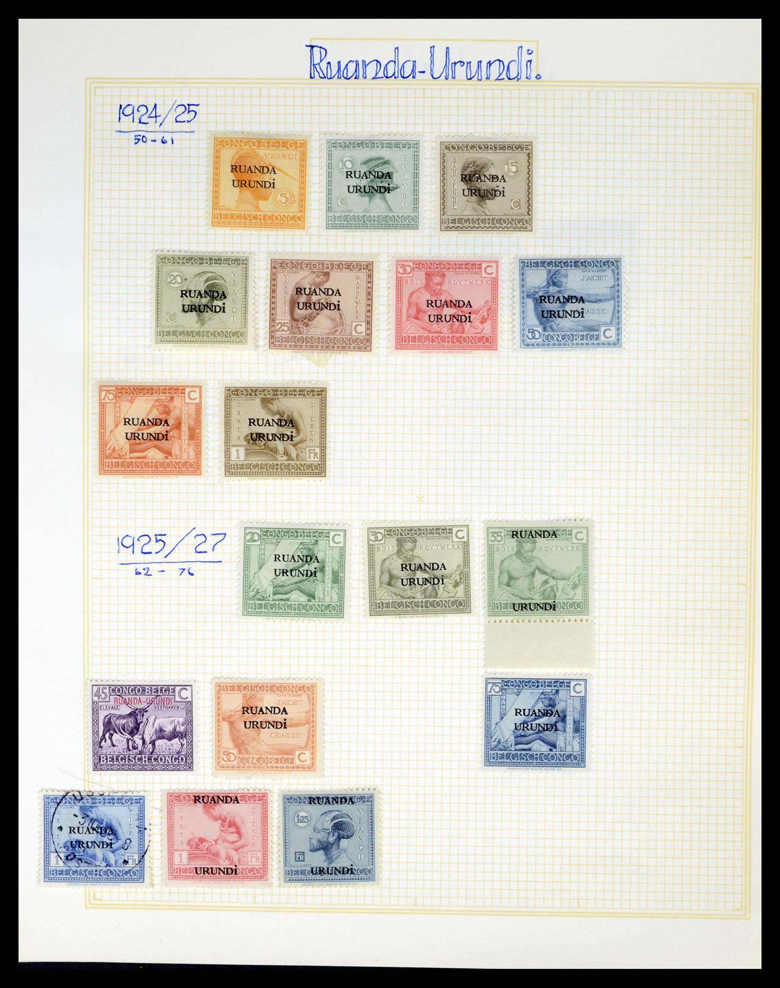 37391 128 - Postzegelverzameling 37391 België en koloniën 1849-1958.