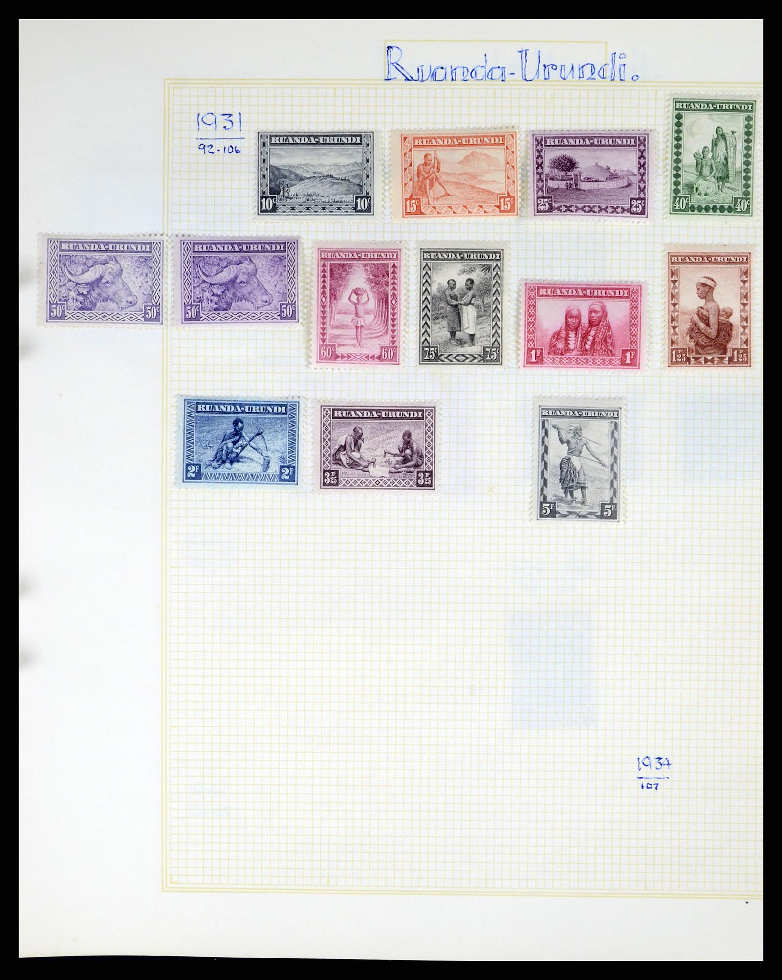 37391 130 - Postzegelverzameling 37391 België en koloniën 1849-1958.