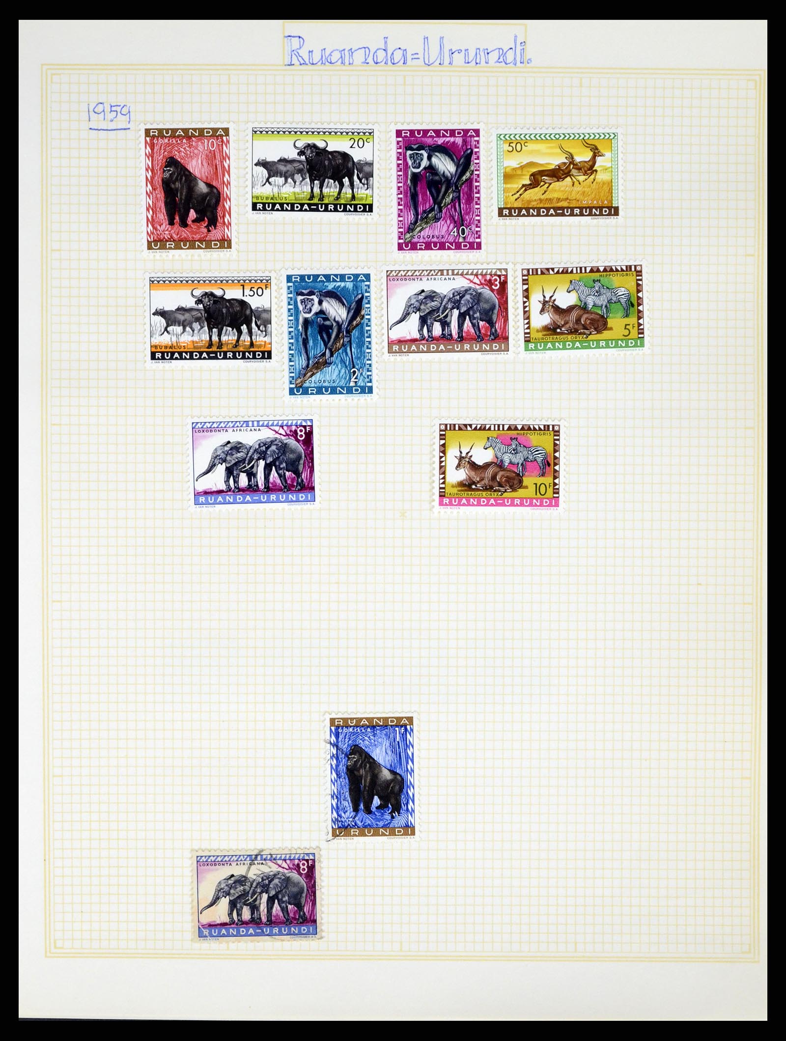 37391 135 - Postzegelverzameling 37391 België en koloniën 1849-1958.