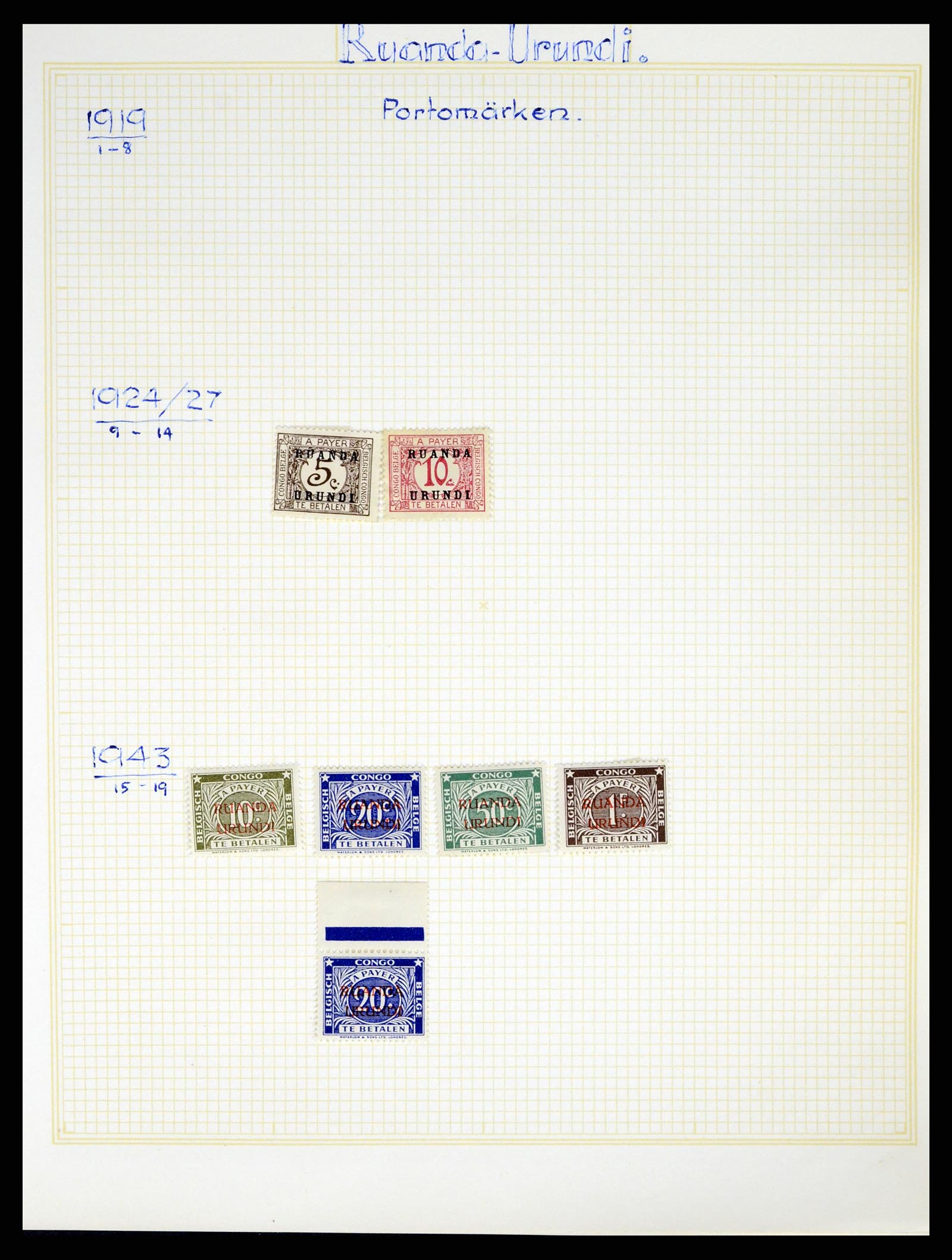 37391 136 - Postzegelverzameling 37391 België en koloniën 1849-1958.