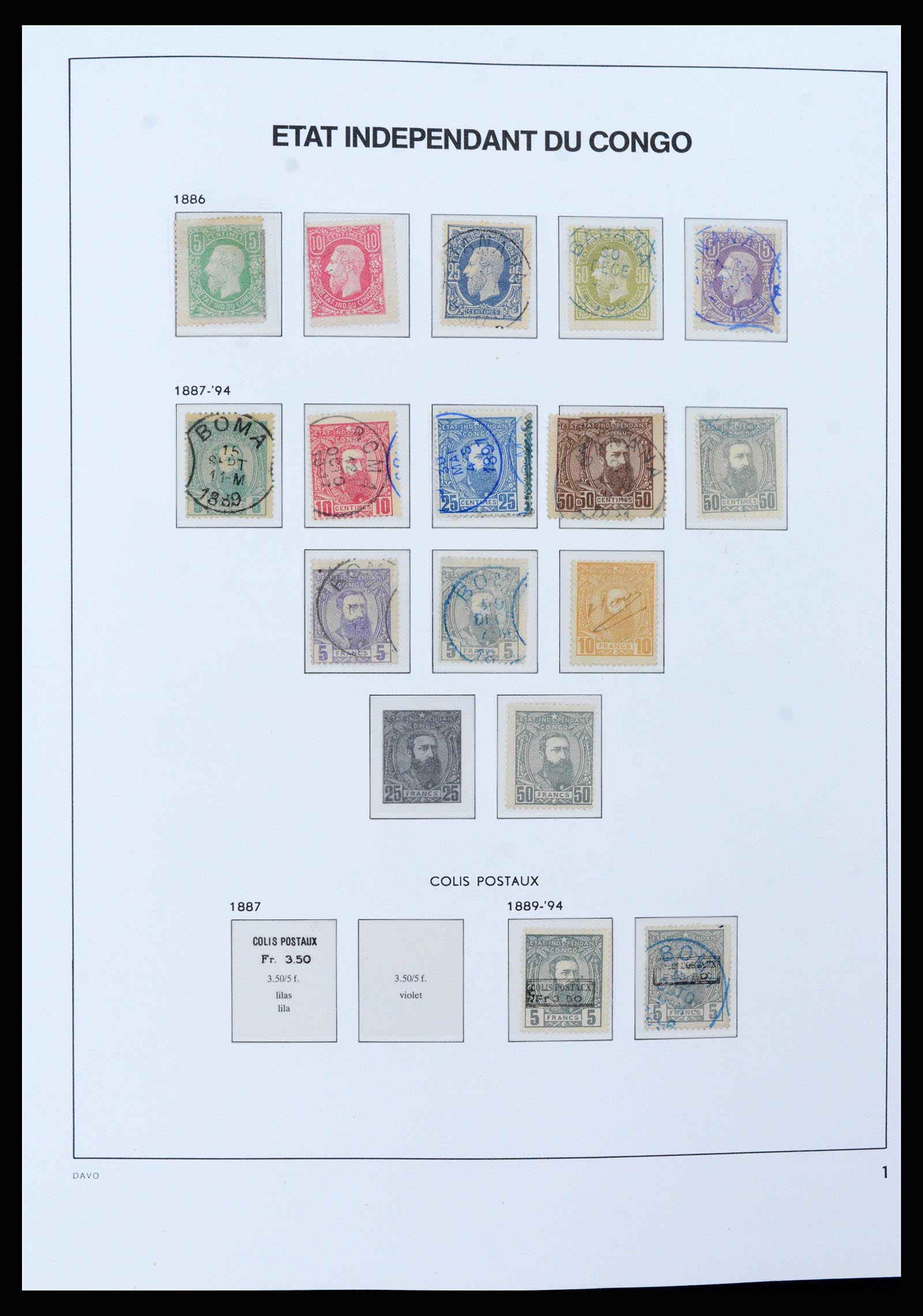 37395 002 - Postzegelverzameling 37395 Belgisch Congo 1886-1960.