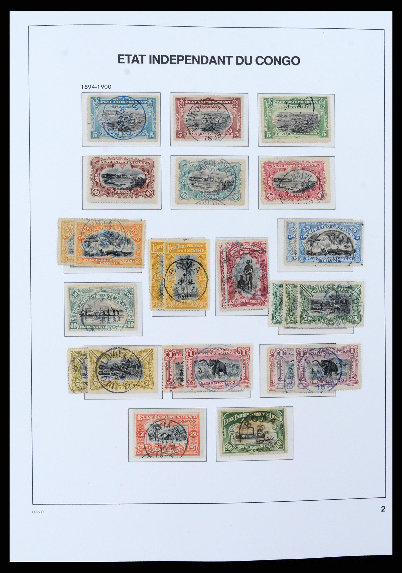 37395 003 - Postzegelverzameling 37395 Belgisch Congo 1886-1960.