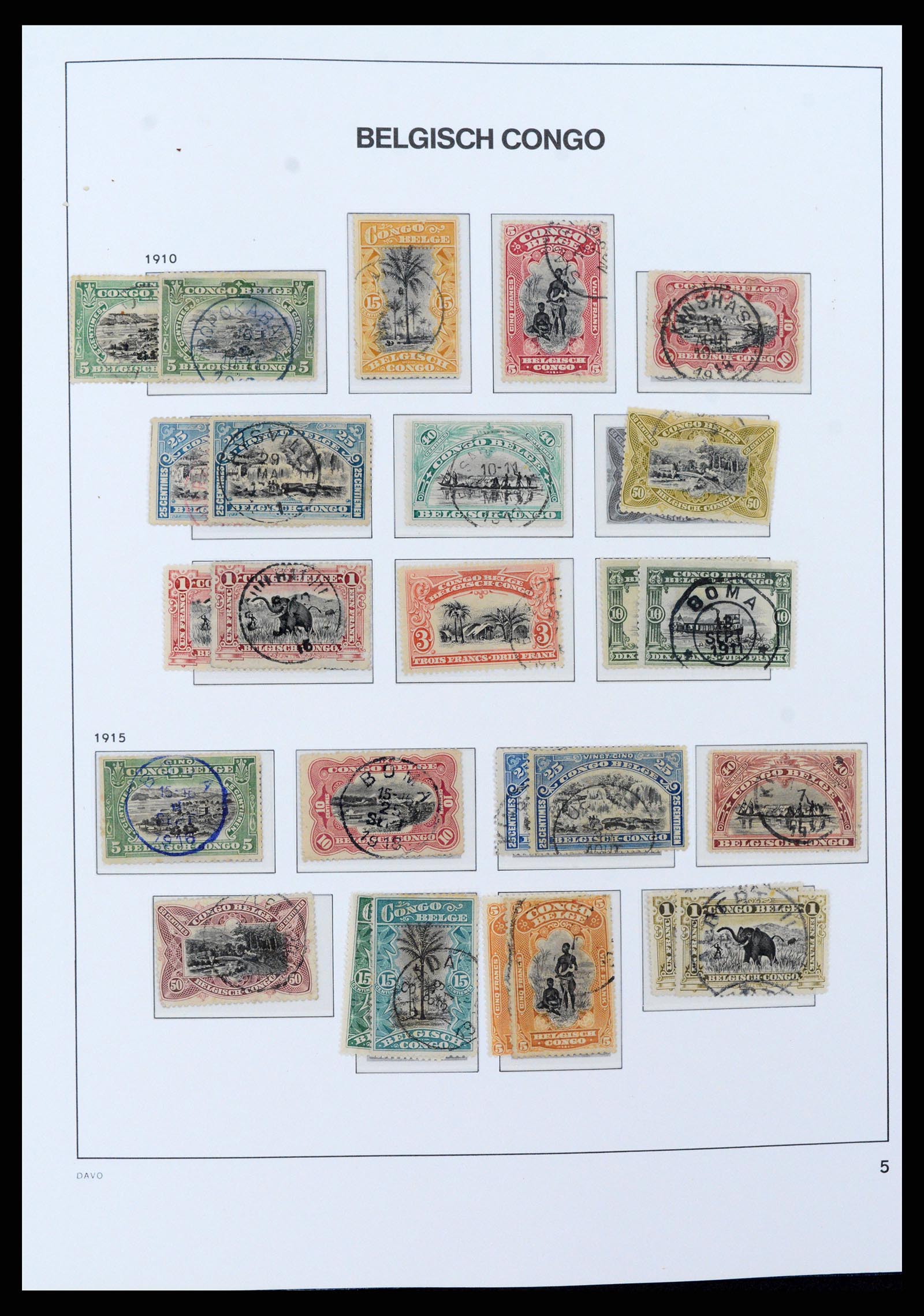 37395 006 - Postzegelverzameling 37395 Belgisch Congo 1886-1960.