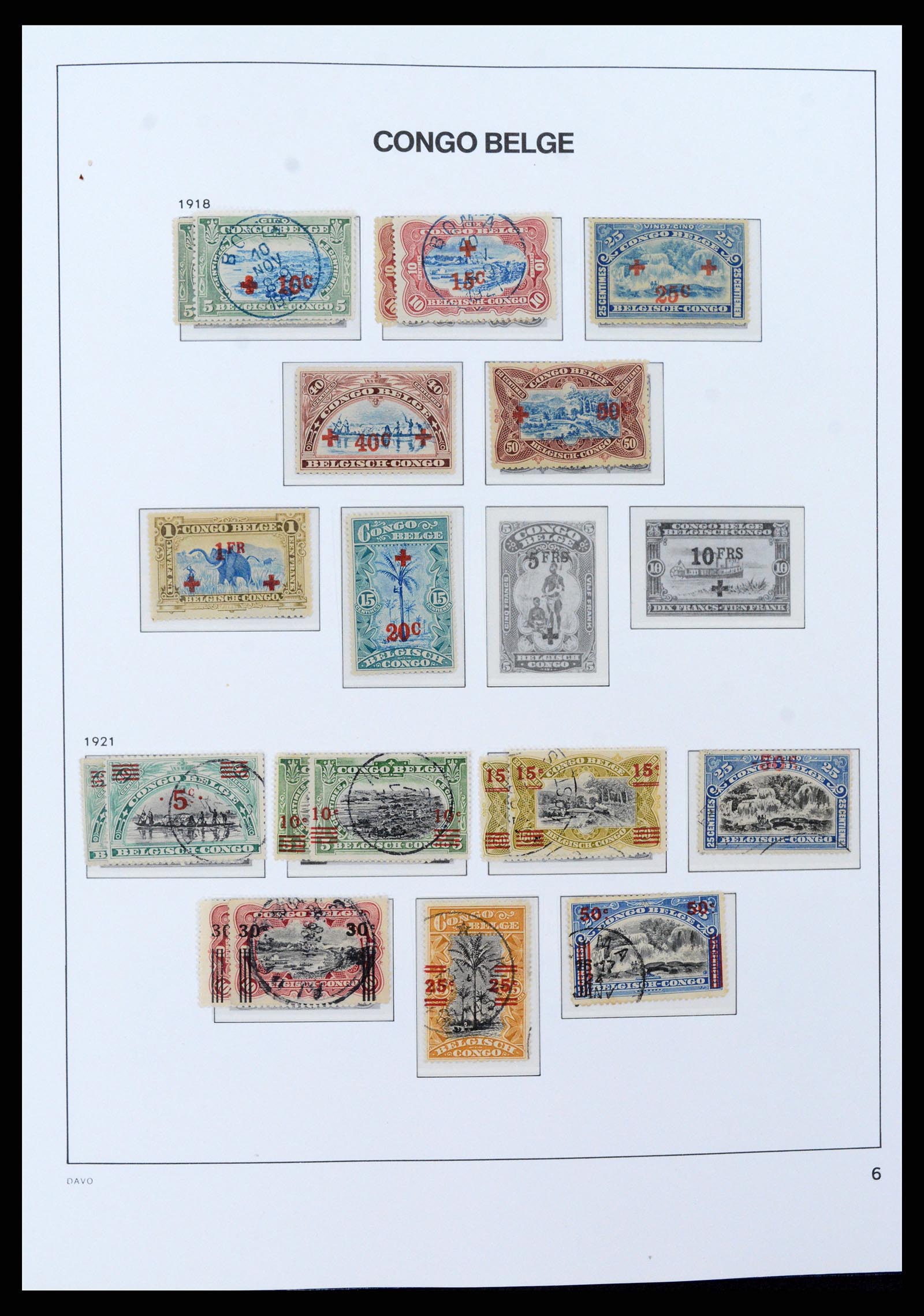 37395 007 - Postzegelverzameling 37395 Belgisch Congo 1886-1960.