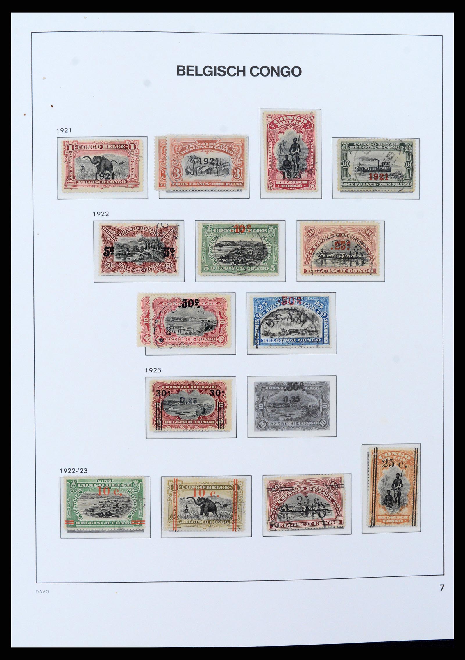 37395 008 - Postzegelverzameling 37395 Belgisch Congo 1886-1960.