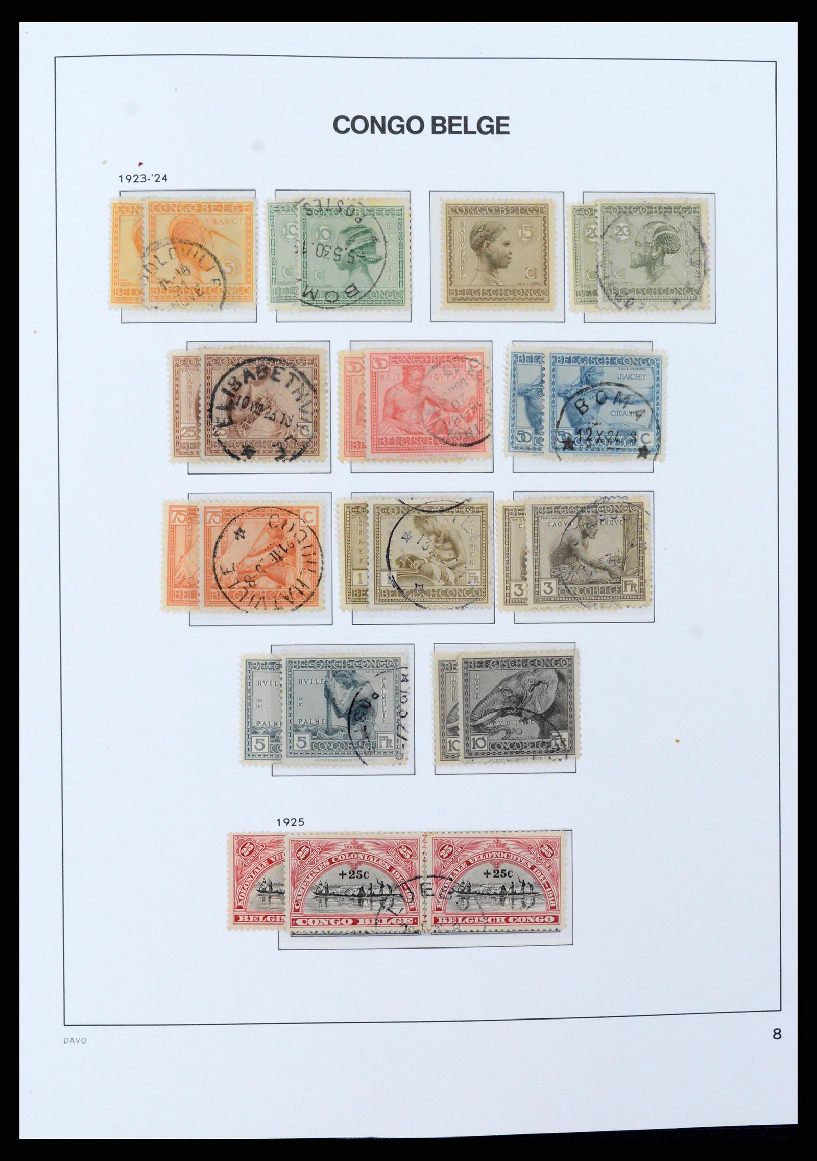 37395 009 - Postzegelverzameling 37395 Belgisch Congo 1886-1960.