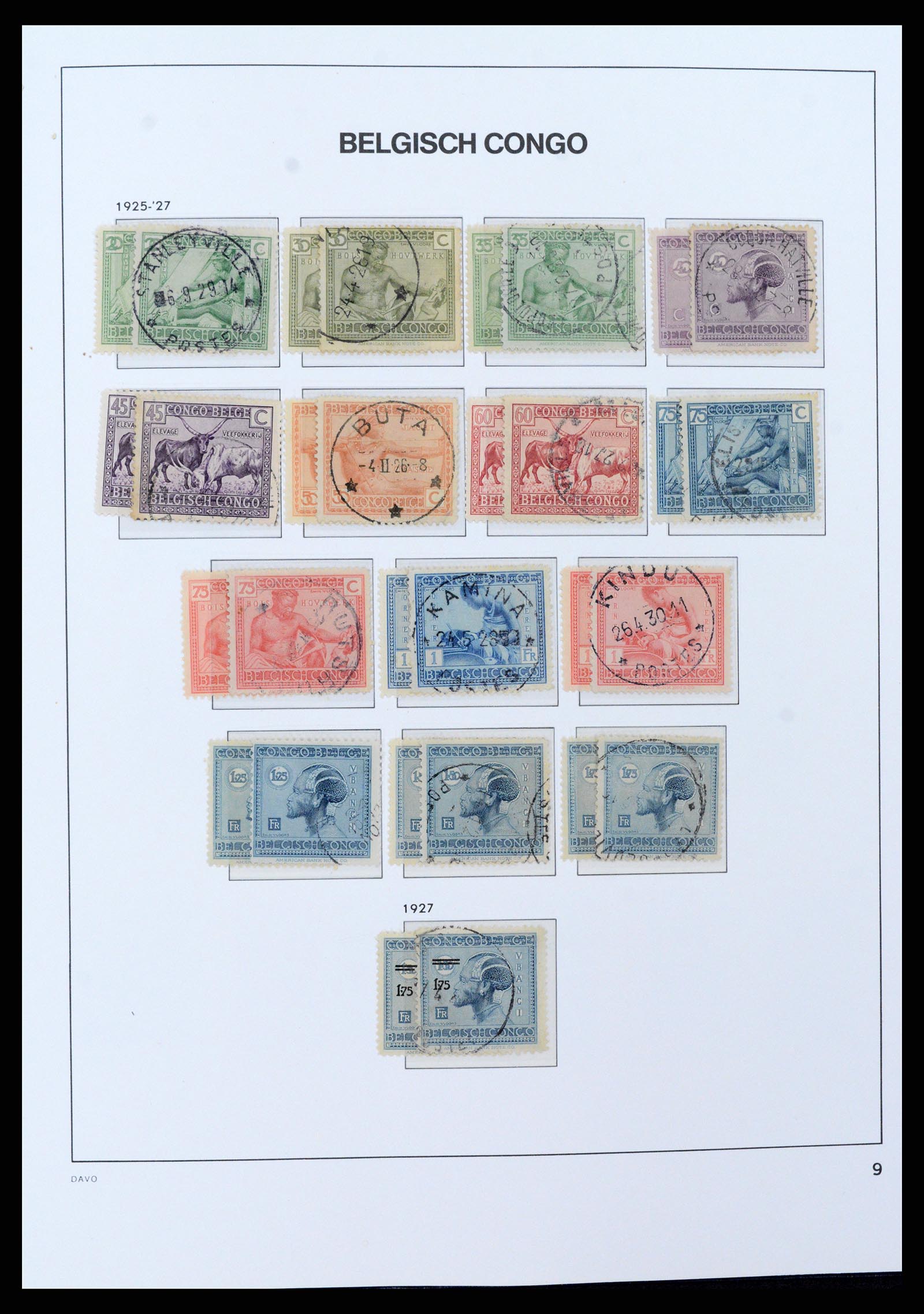 37395 010 - Postzegelverzameling 37395 Belgisch Congo 1886-1960.