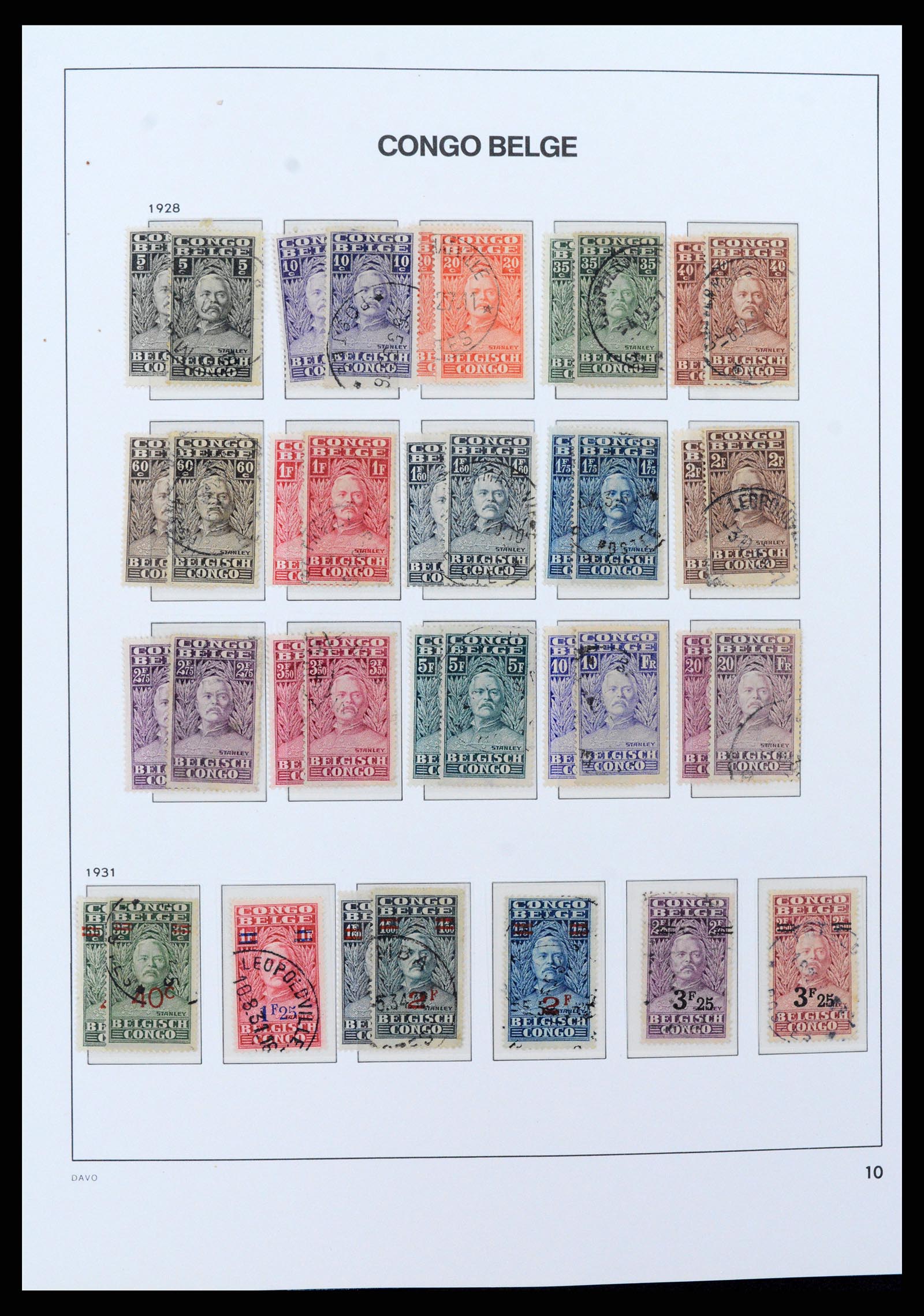 37395 011 - Postzegelverzameling 37395 Belgisch Congo 1886-1960.