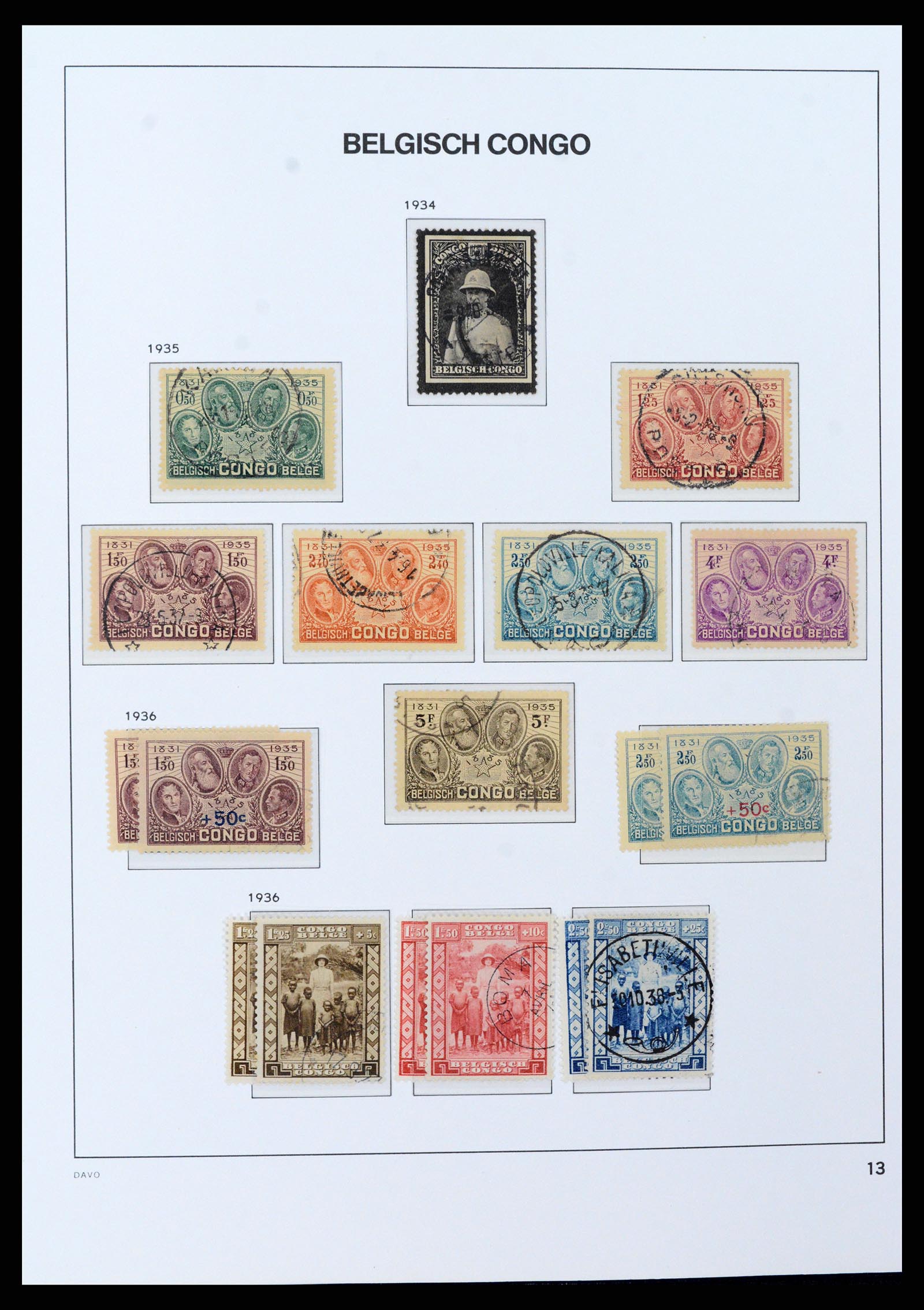 37395 015 - Postzegelverzameling 37395 Belgisch Congo 1886-1960.