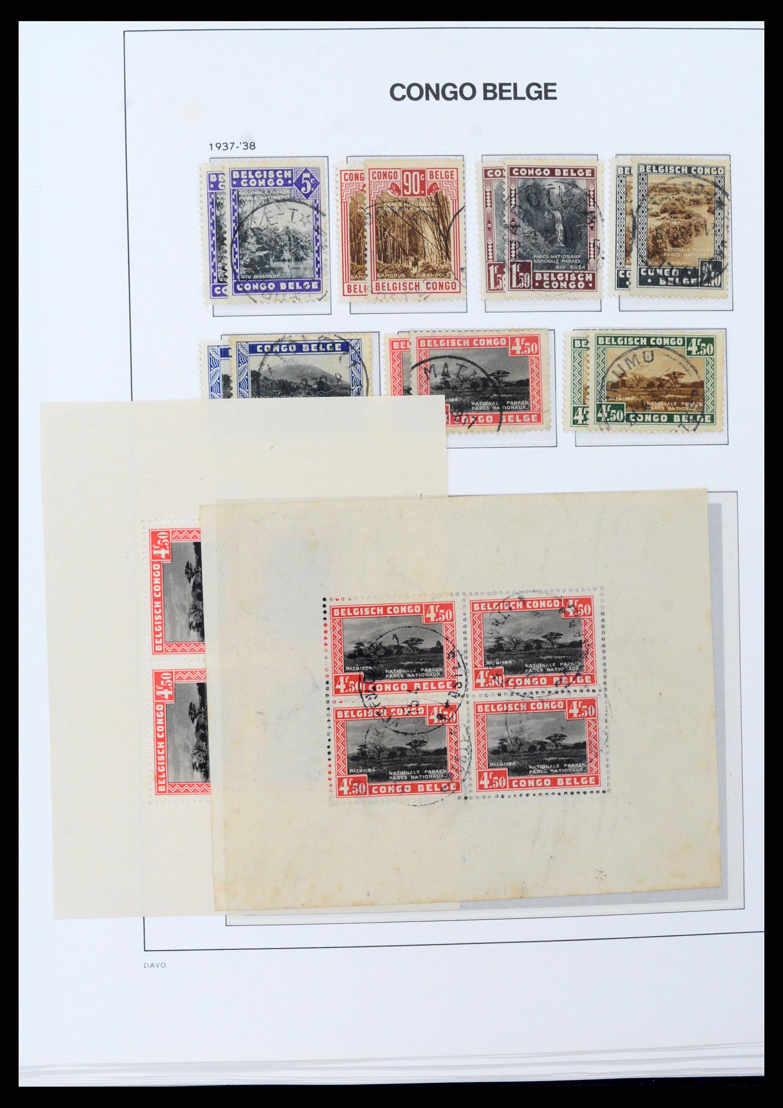 37395 016 - Postzegelverzameling 37395 Belgisch Congo 1886-1960.