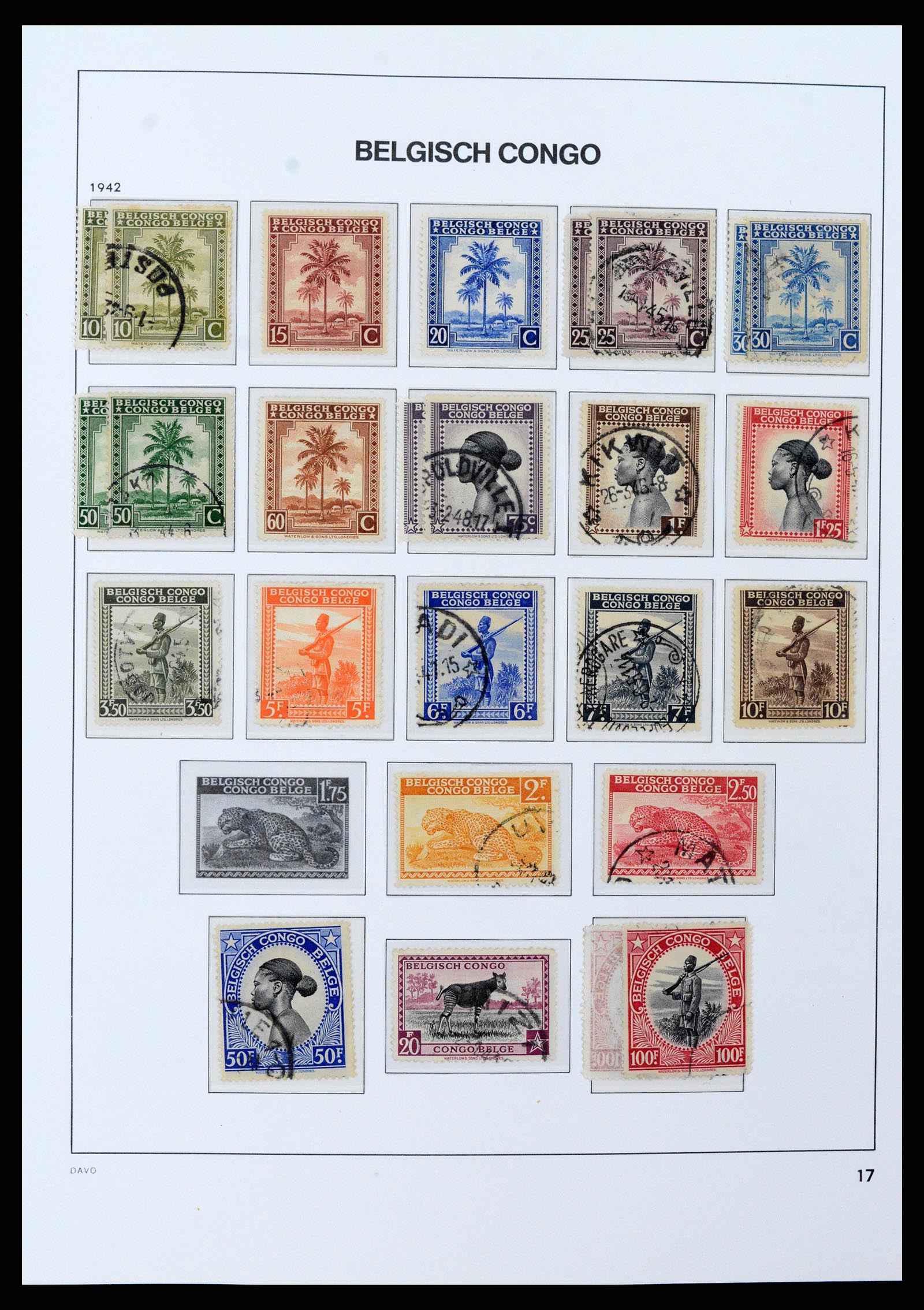 37395 019 - Postzegelverzameling 37395 Belgisch Congo 1886-1960.