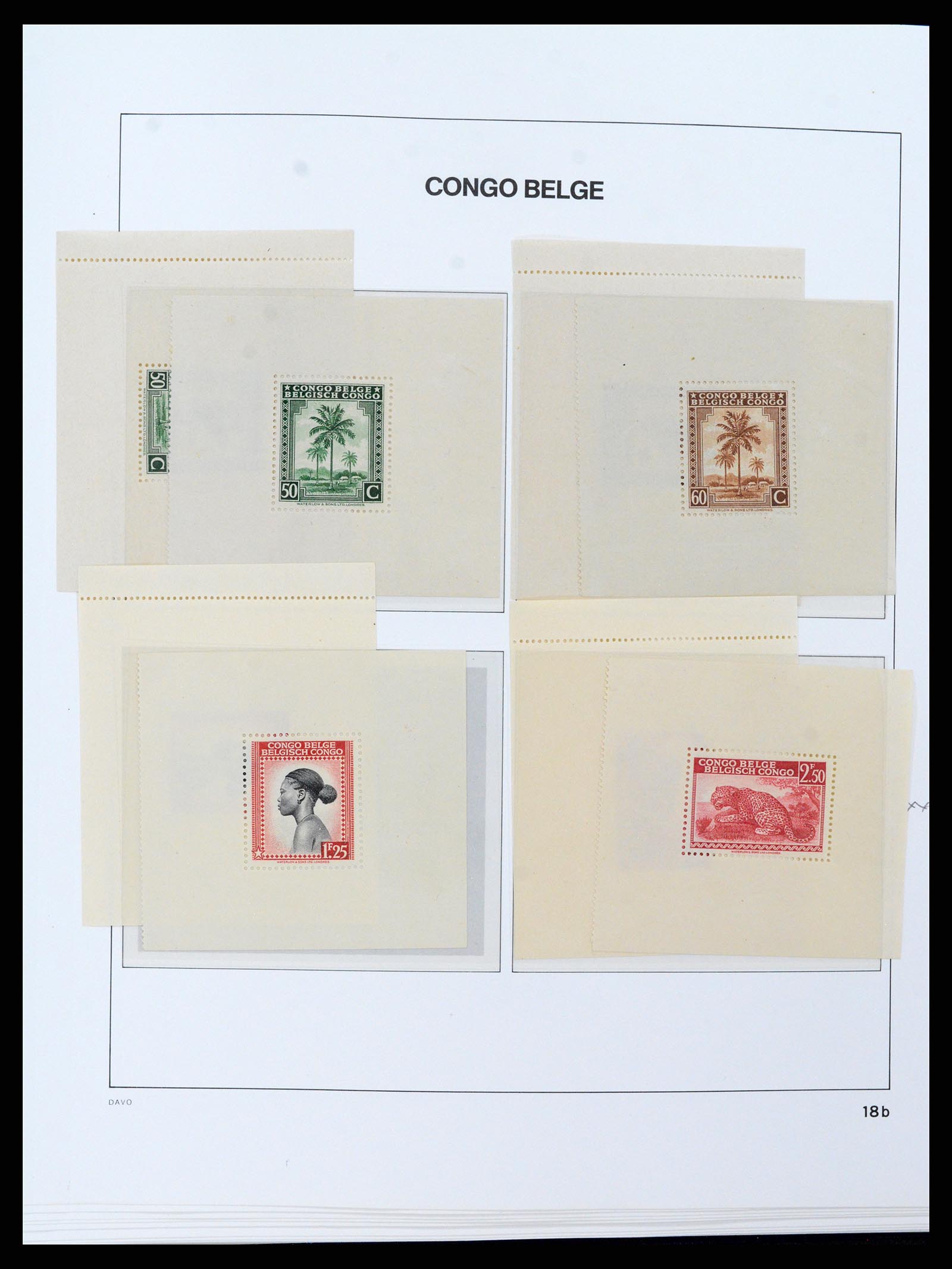 37395 022 - Postzegelverzameling 37395 Belgisch Congo 1886-1960.