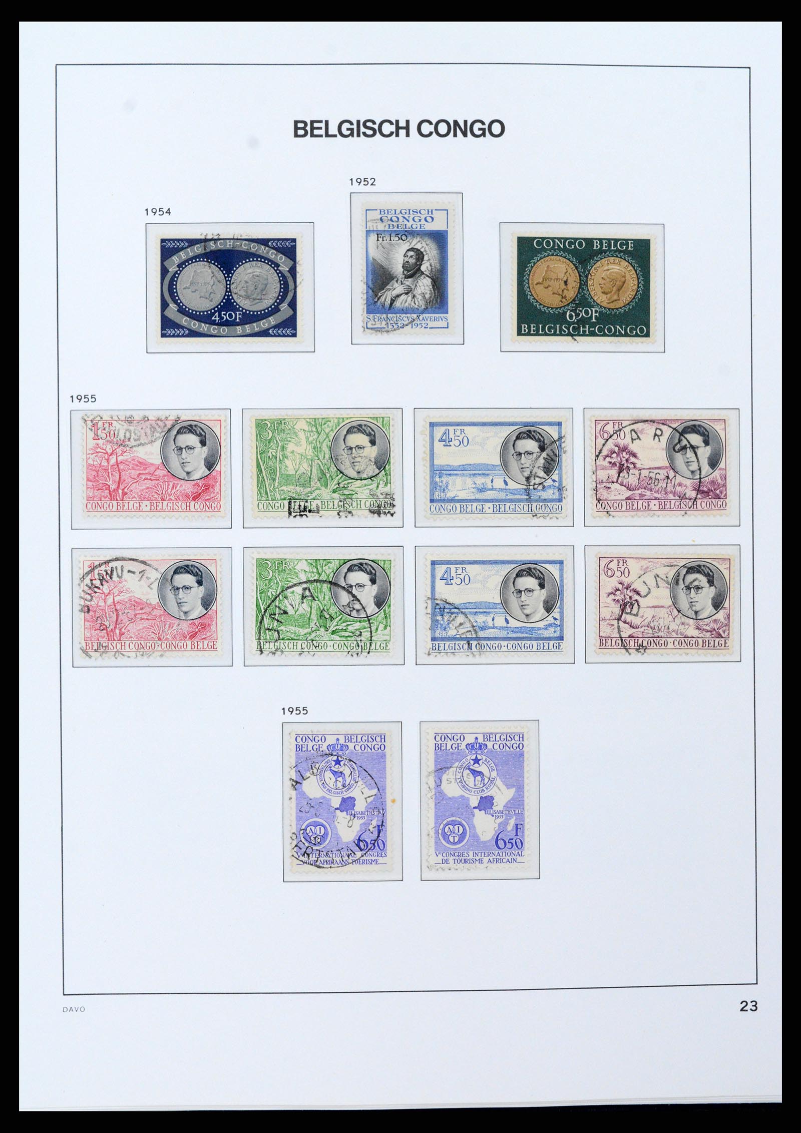 37395 027 - Postzegelverzameling 37395 Belgisch Congo 1886-1960.
