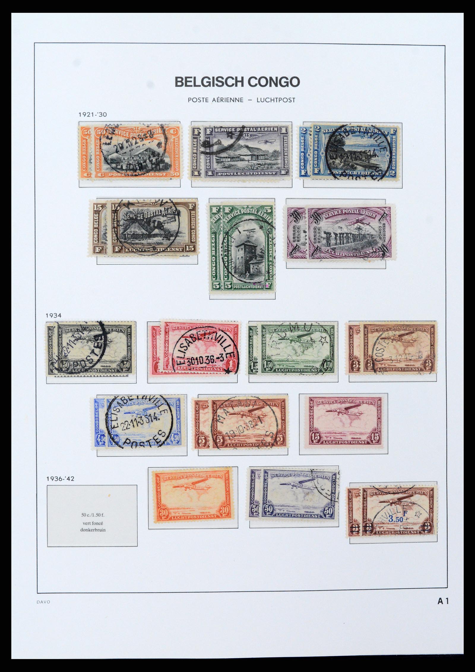 37395 031 - Postzegelverzameling 37395 Belgisch Congo 1886-1960.