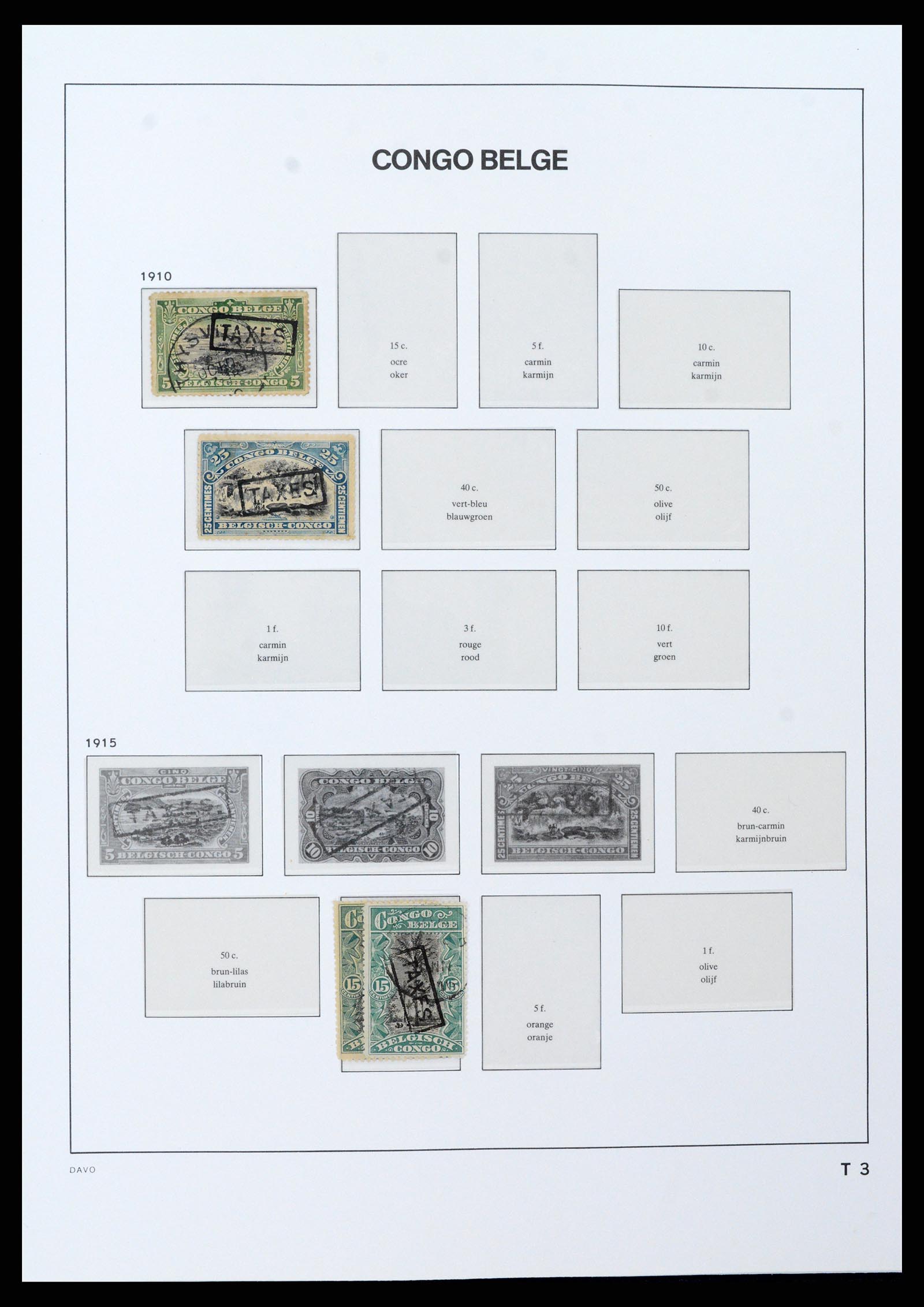 37395 034 - Postzegelverzameling 37395 Belgisch Congo 1886-1960.