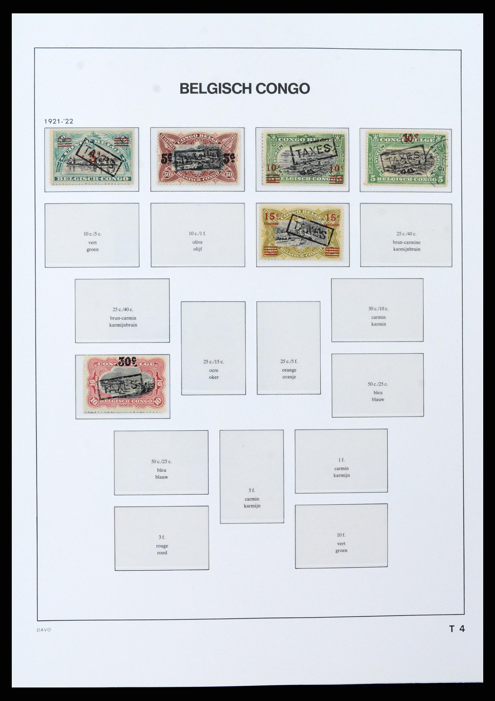 37395 035 - Postzegelverzameling 37395 Belgisch Congo 1886-1960.