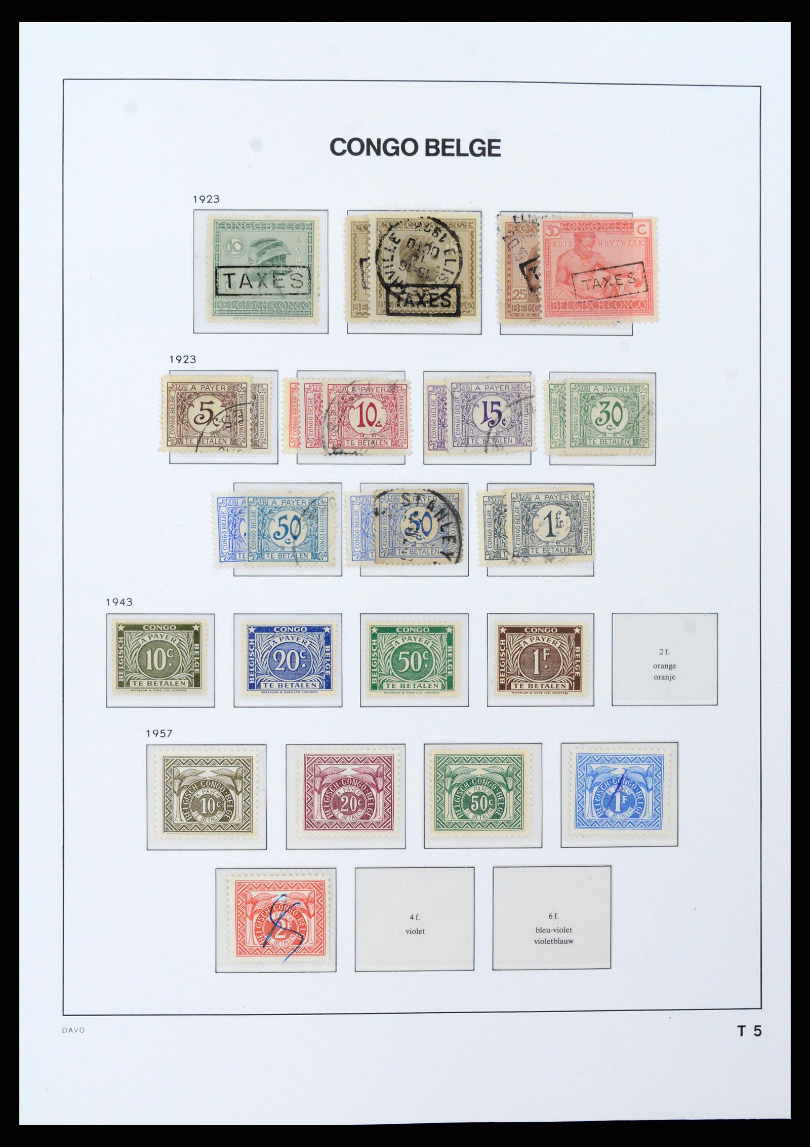 37395 036 - Postzegelverzameling 37395 Belgisch Congo 1886-1960.
