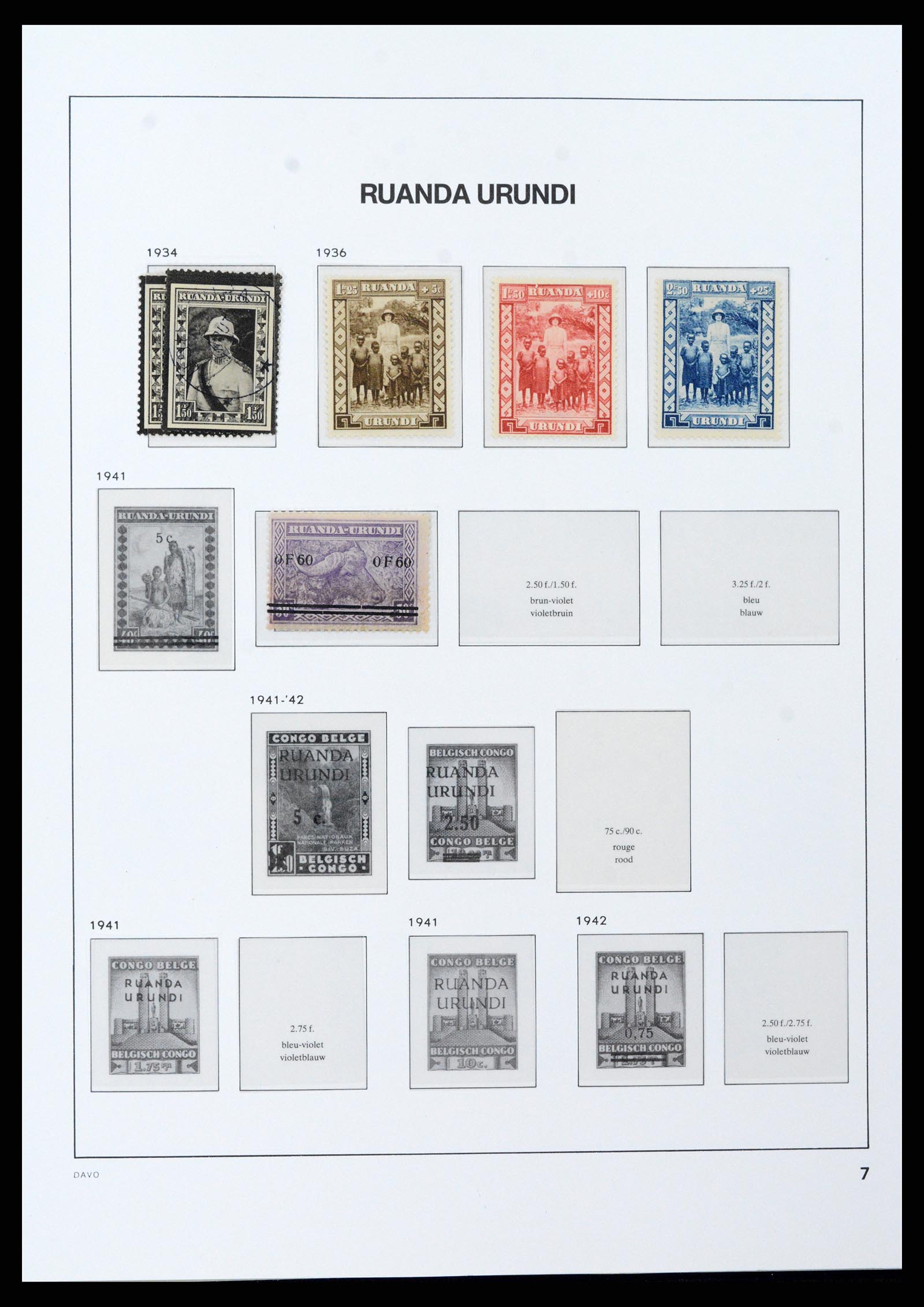 37395 042 - Postzegelverzameling 37395 Belgisch Congo 1886-1960.