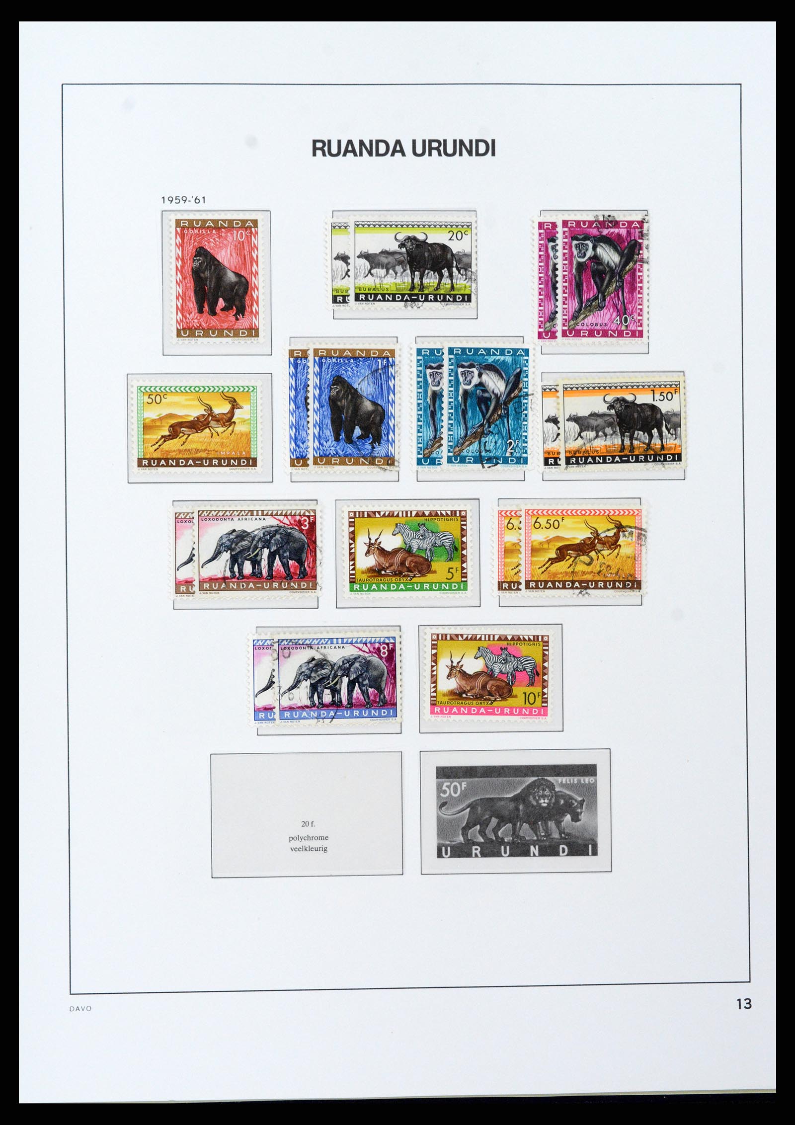 37395 047 - Postzegelverzameling 37395 Belgisch Congo 1886-1960.