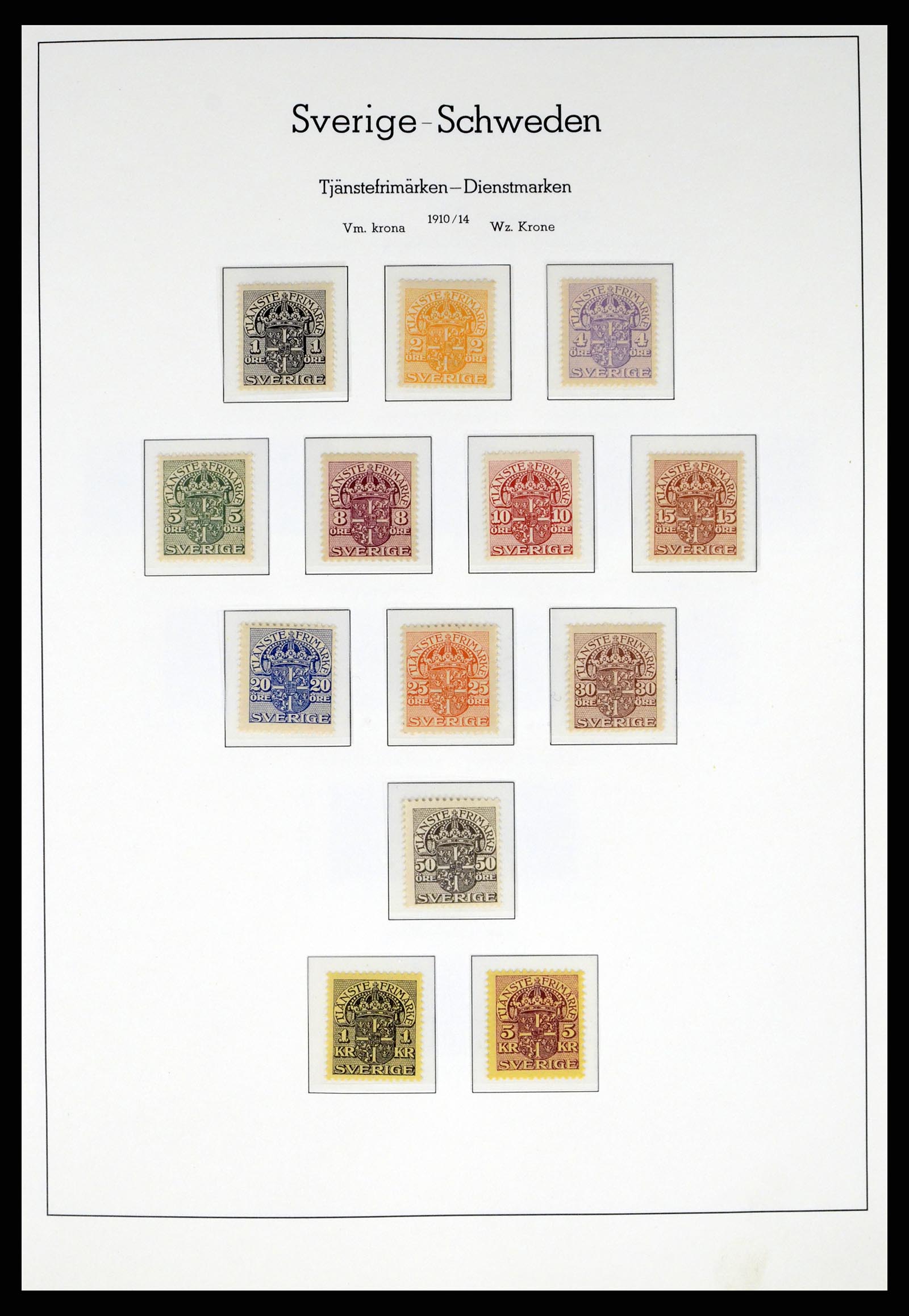 37397 003 - Postzegelverzameling 37397 Zweden 1886-1990.