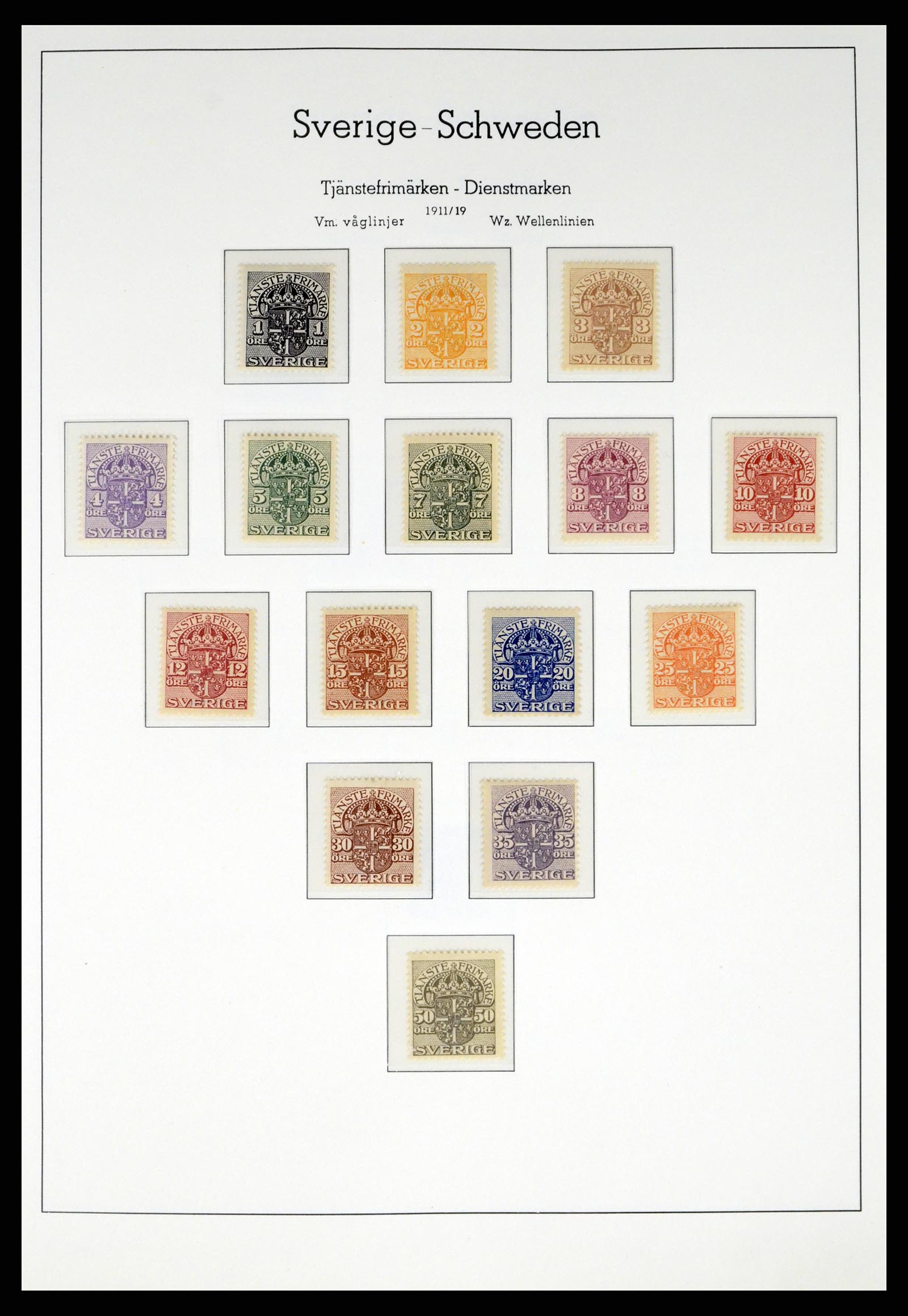 37397 004 - Postzegelverzameling 37397 Zweden 1886-1990.