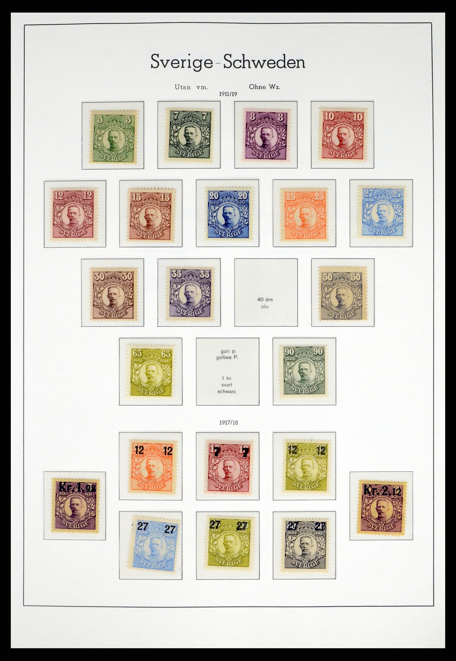 37397 010 - Postzegelverzameling 37397 Zweden 1886-1990.