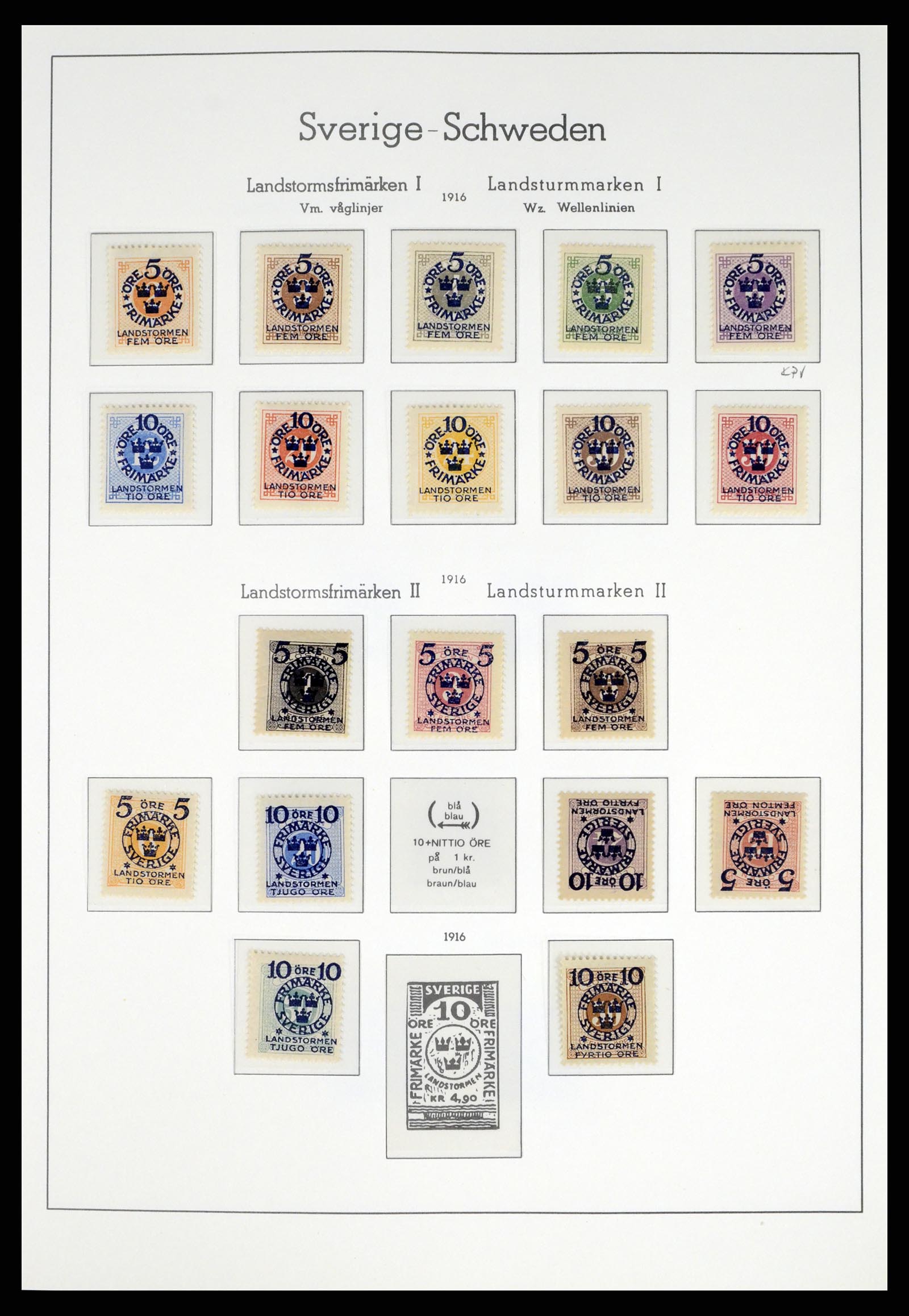 37397 011 - Postzegelverzameling 37397 Zweden 1886-1990.