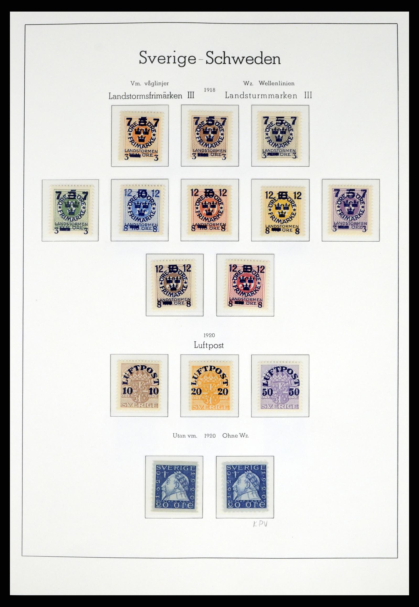 37397 012 - Postzegelverzameling 37397 Zweden 1886-1990.