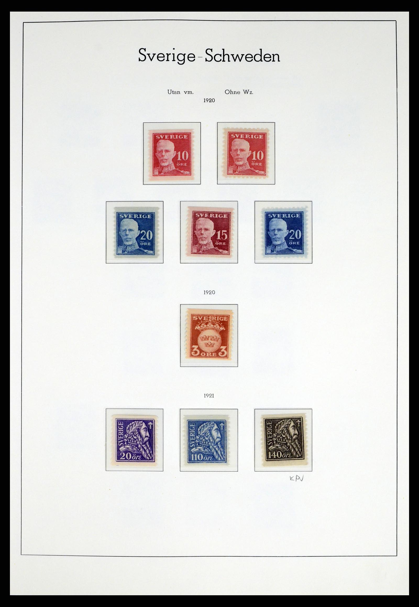 37397 013 - Postzegelverzameling 37397 Zweden 1886-1990.