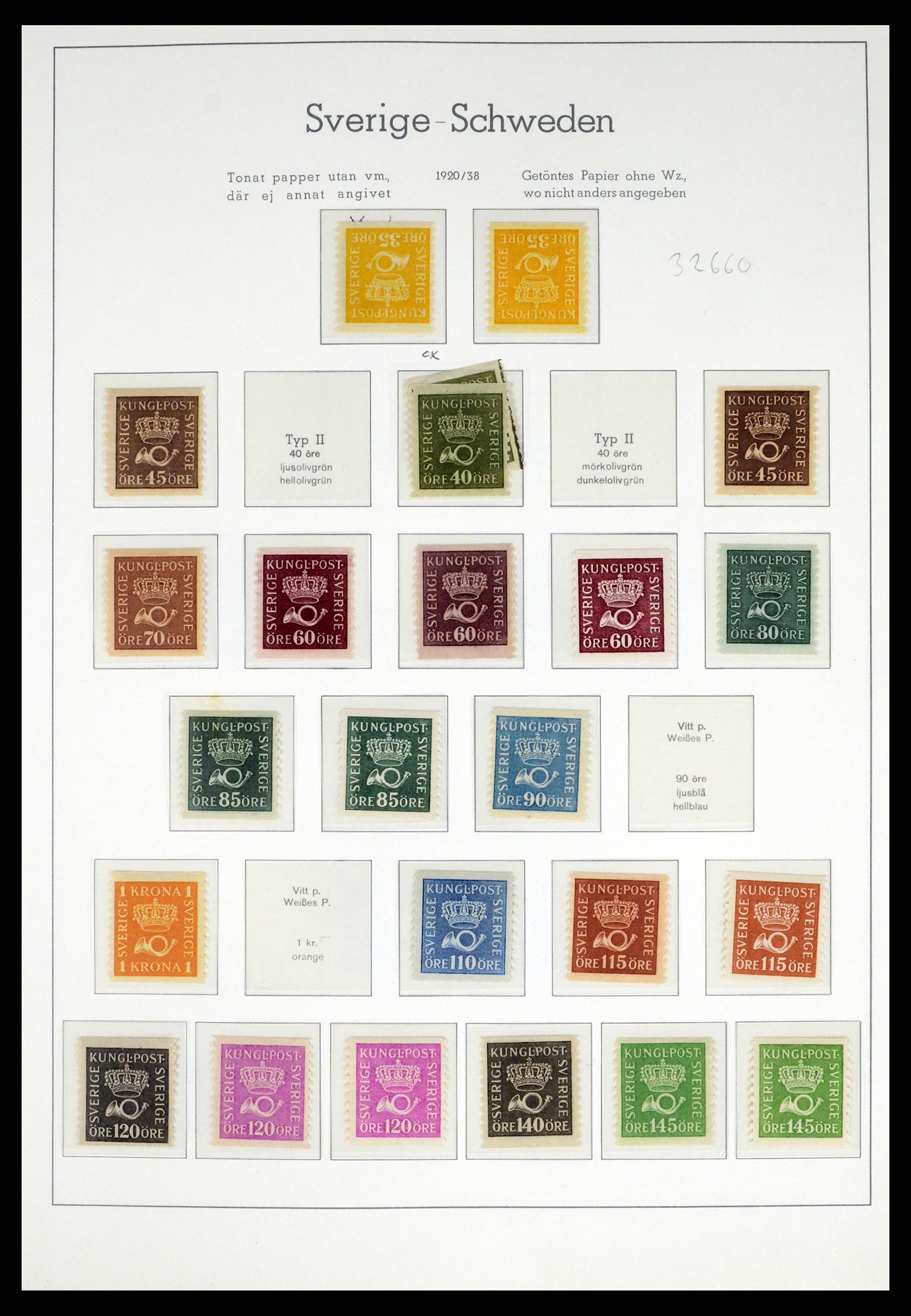 37397 015 - Postzegelverzameling 37397 Zweden 1886-1990.