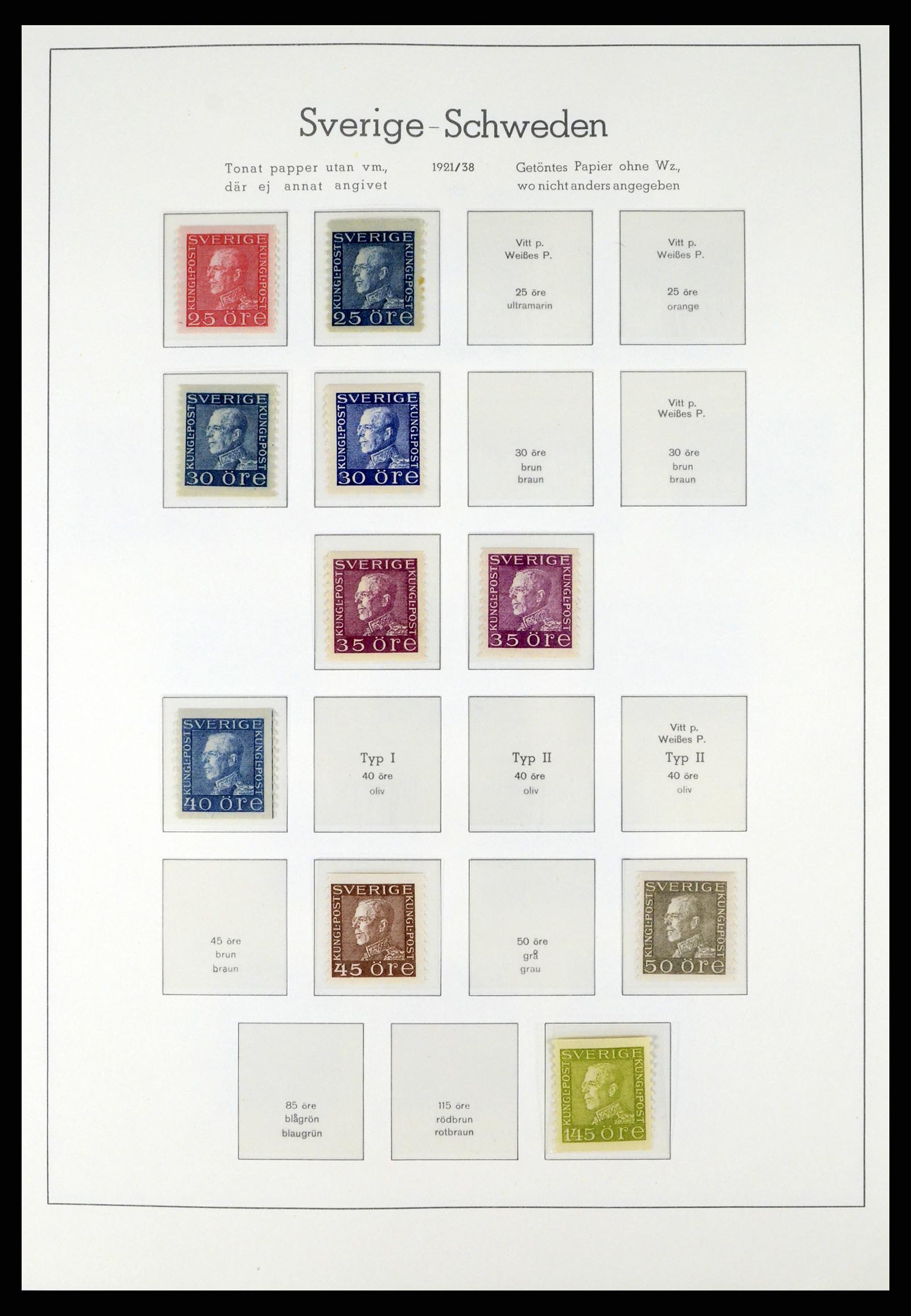 37397 017 - Postzegelverzameling 37397 Zweden 1886-1990.