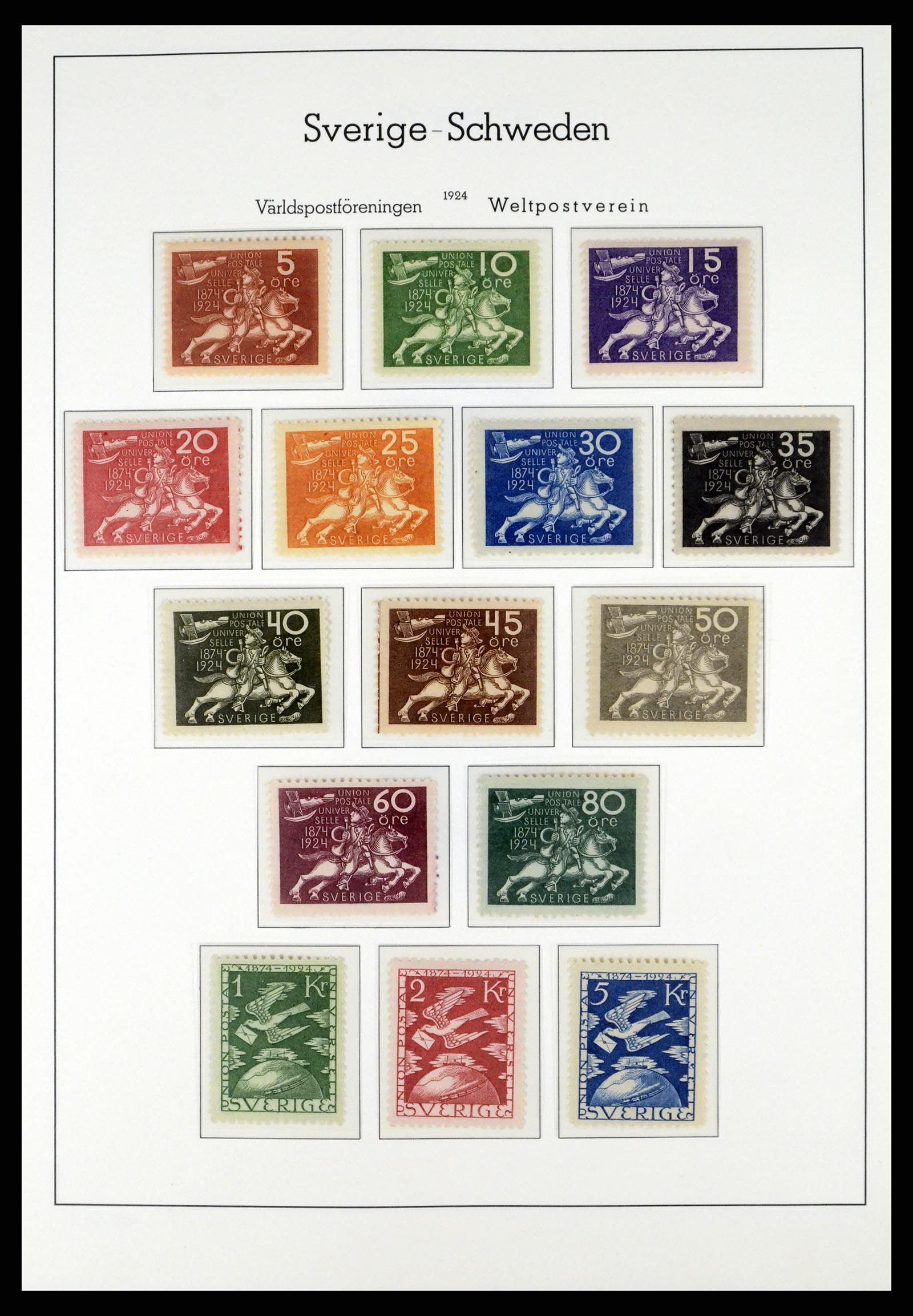 37397 019 - Postzegelverzameling 37397 Zweden 1886-1990.