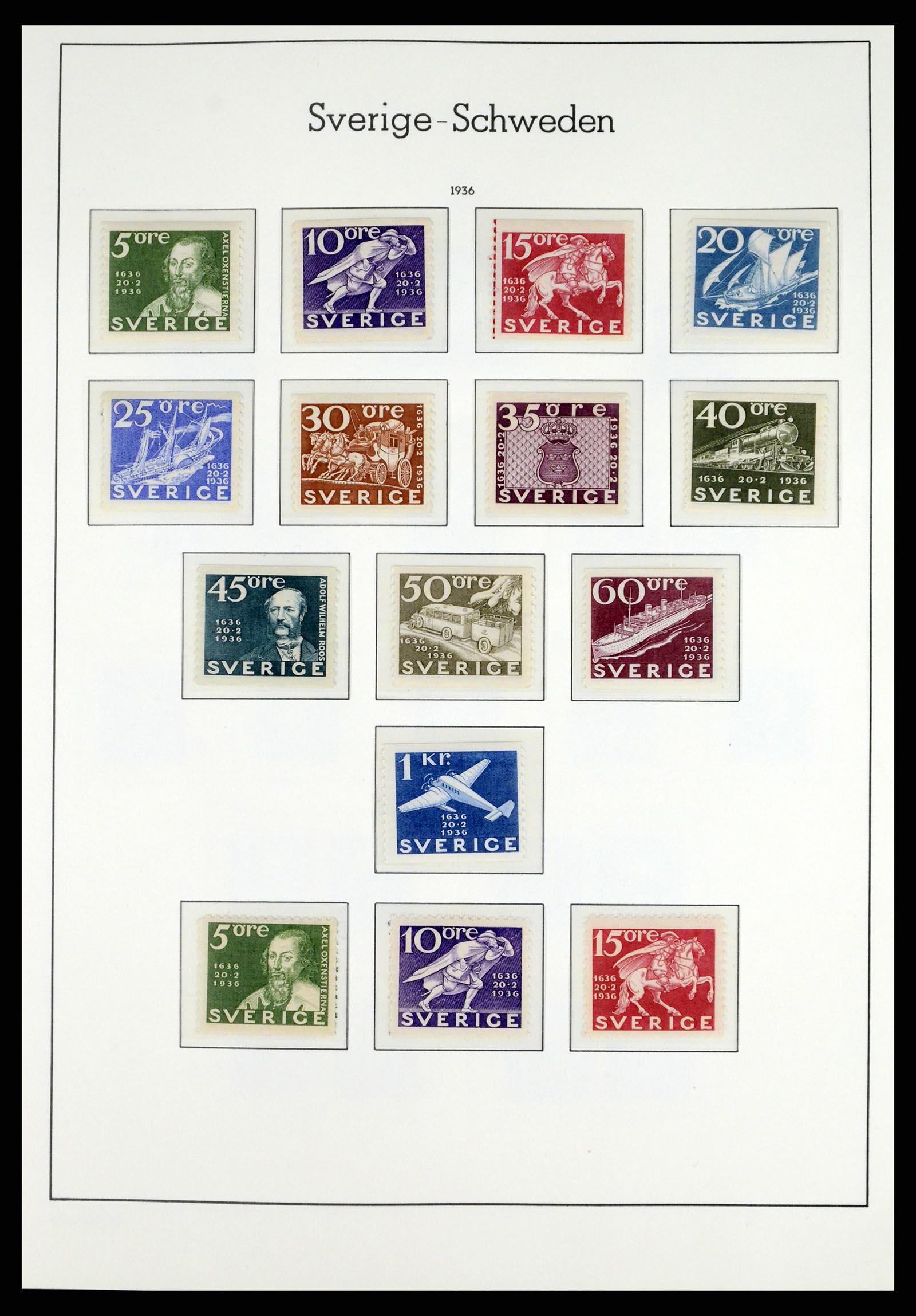 37397 023 - Postzegelverzameling 37397 Zweden 1886-1990.