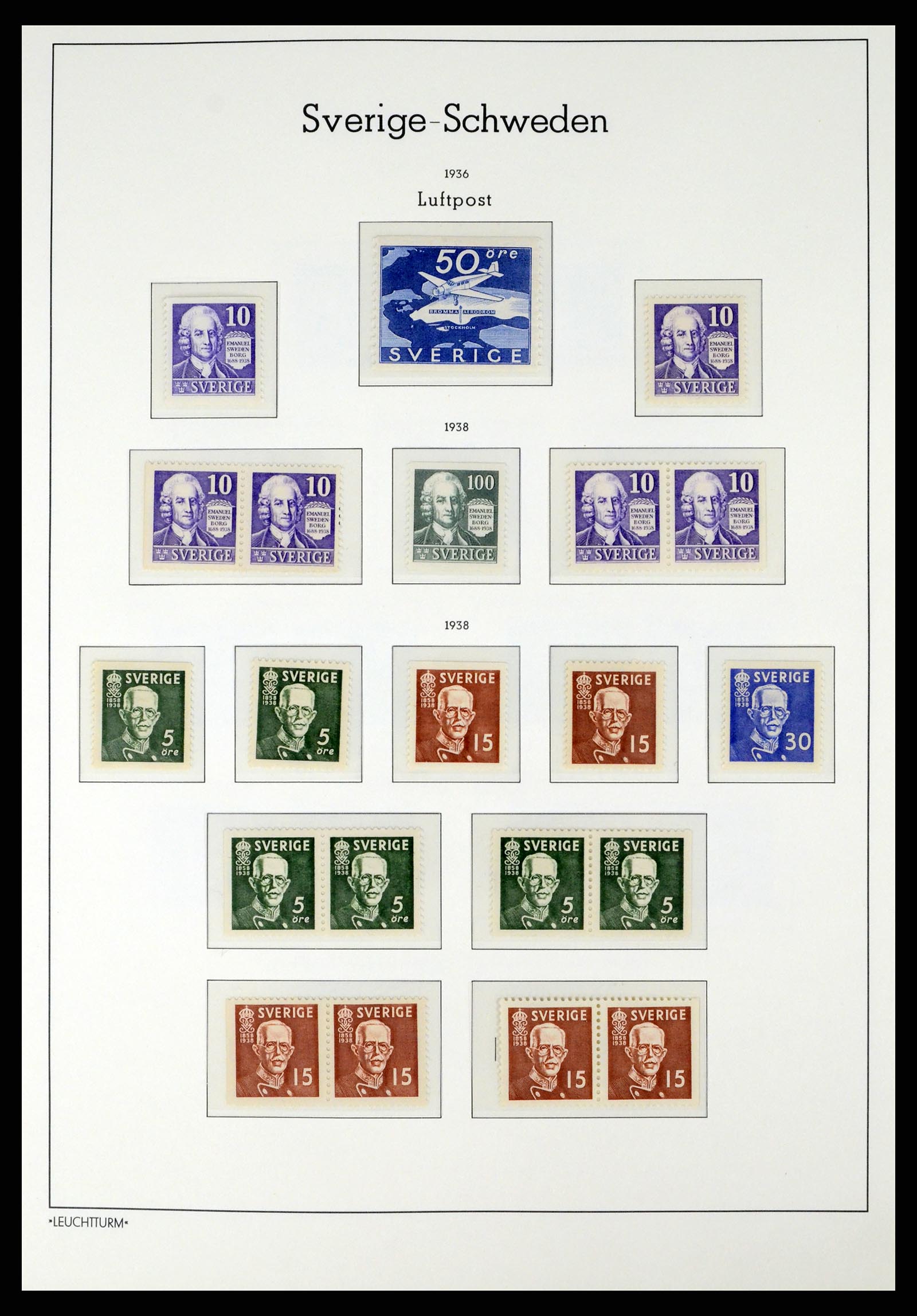 37397 024 - Postzegelverzameling 37397 Zweden 1886-1990.