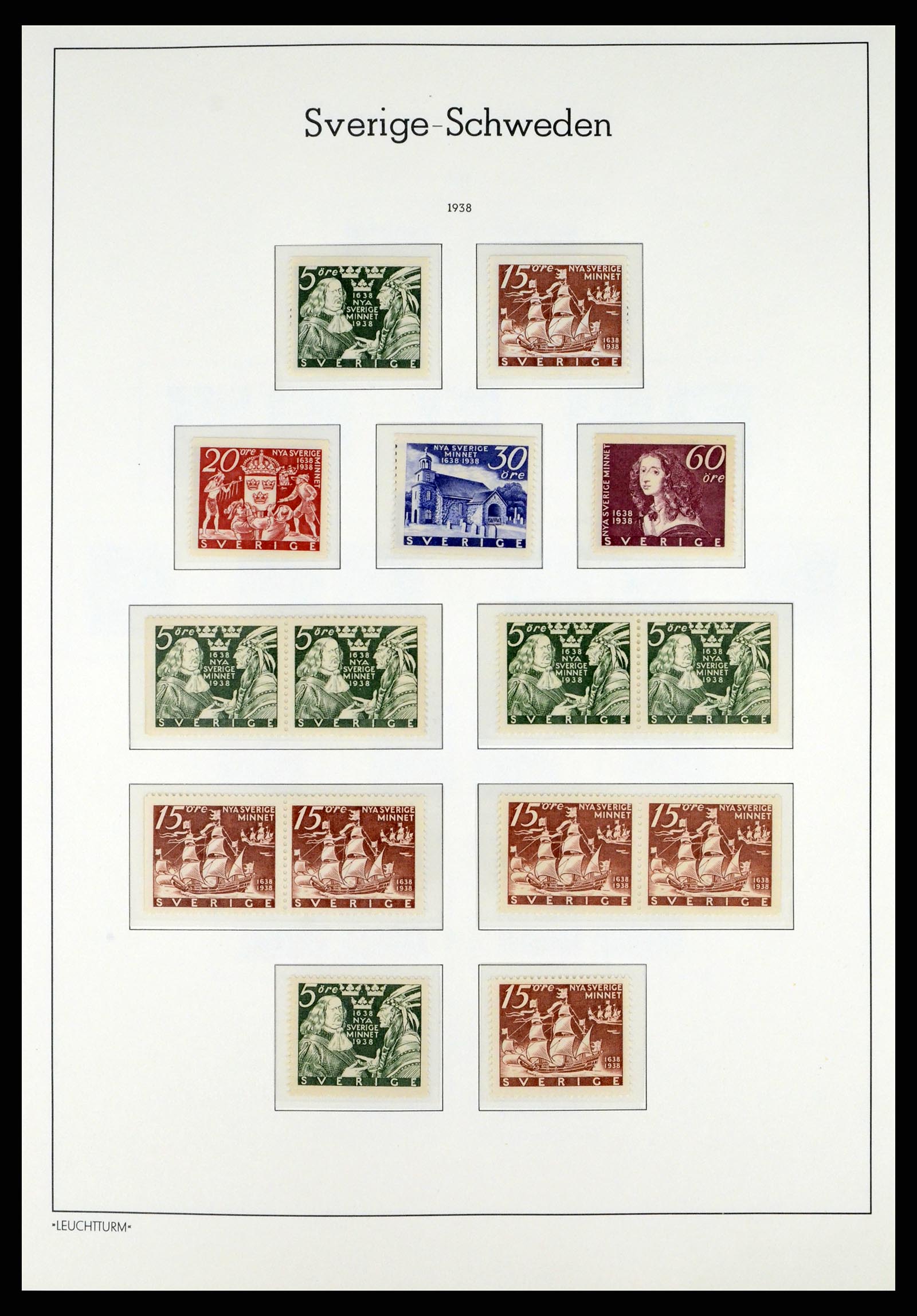 37397 025 - Postzegelverzameling 37397 Zweden 1886-1990.