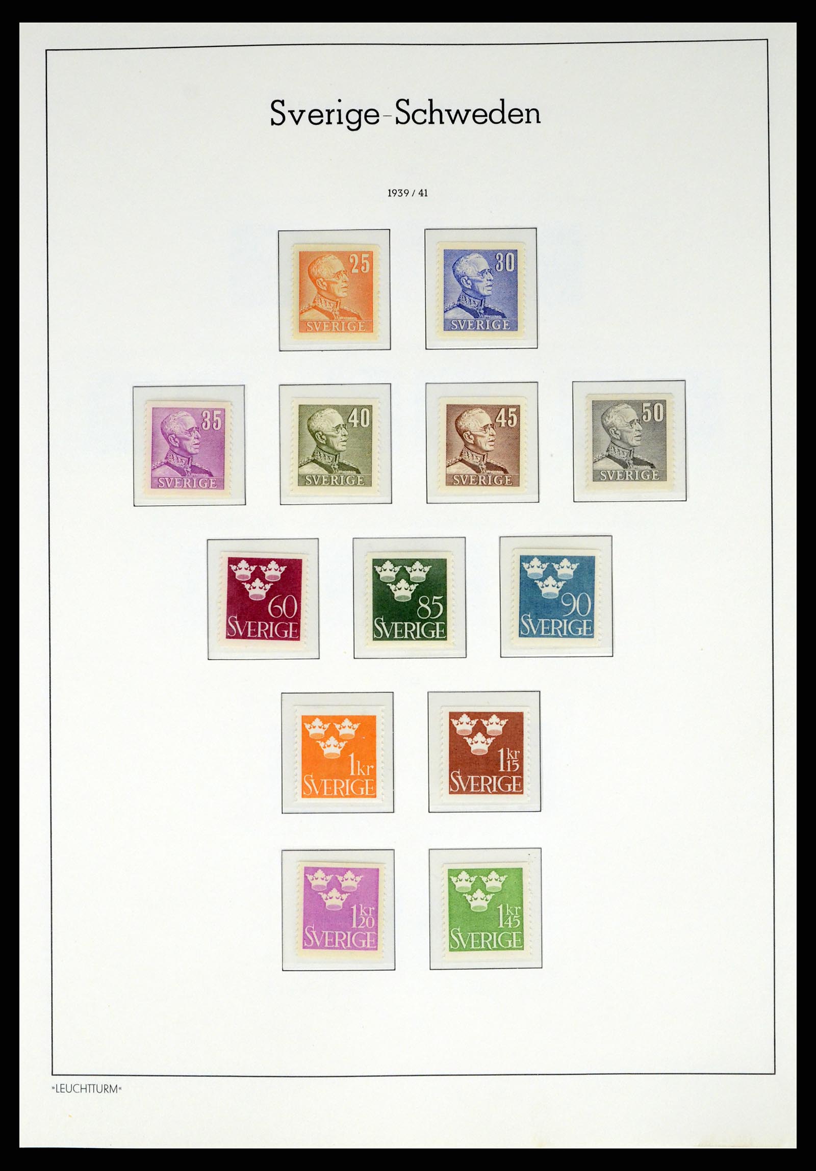 37397 028 - Postzegelverzameling 37397 Zweden 1886-1990.