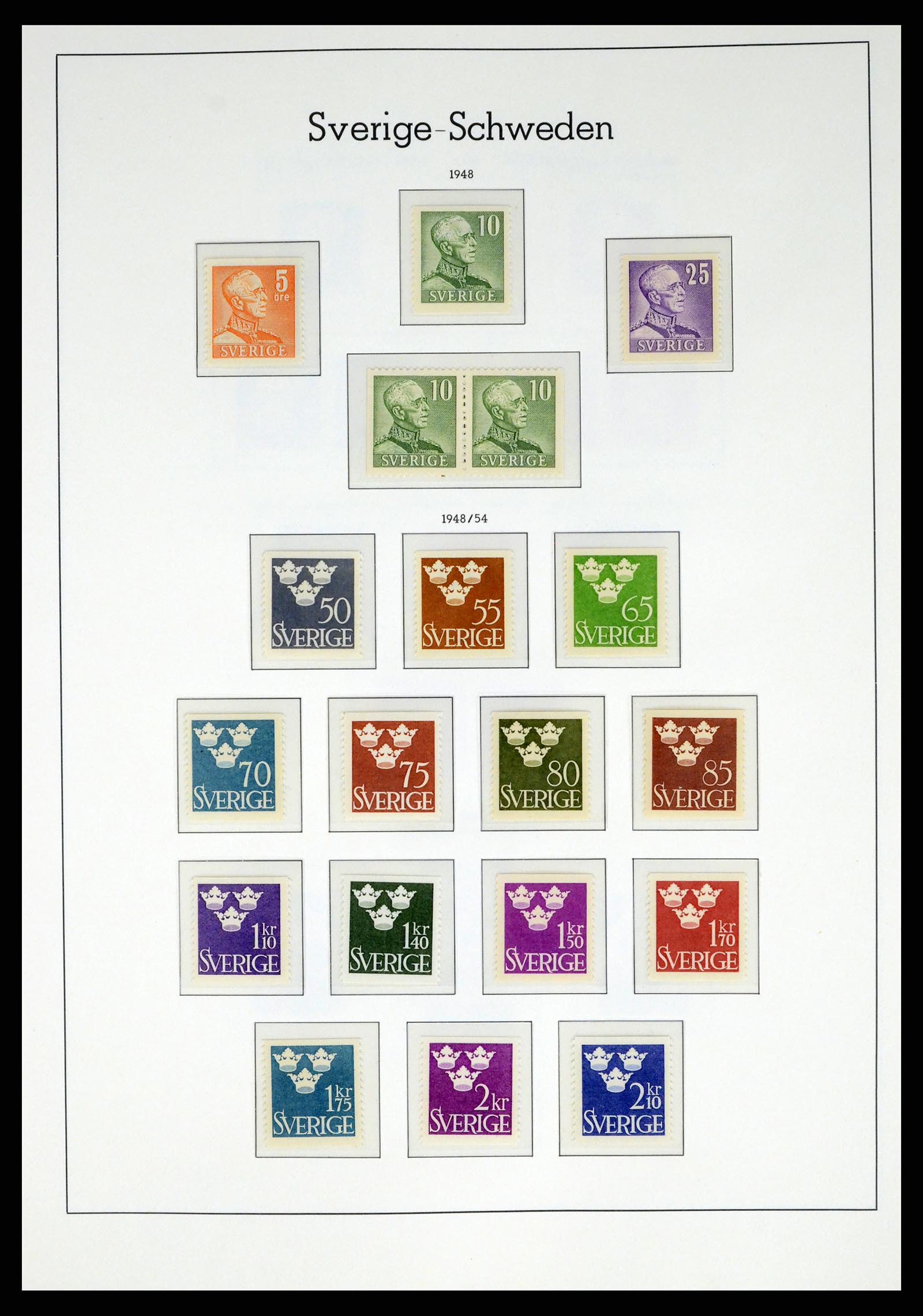 37397 036 - Postzegelverzameling 37397 Zweden 1886-1990.