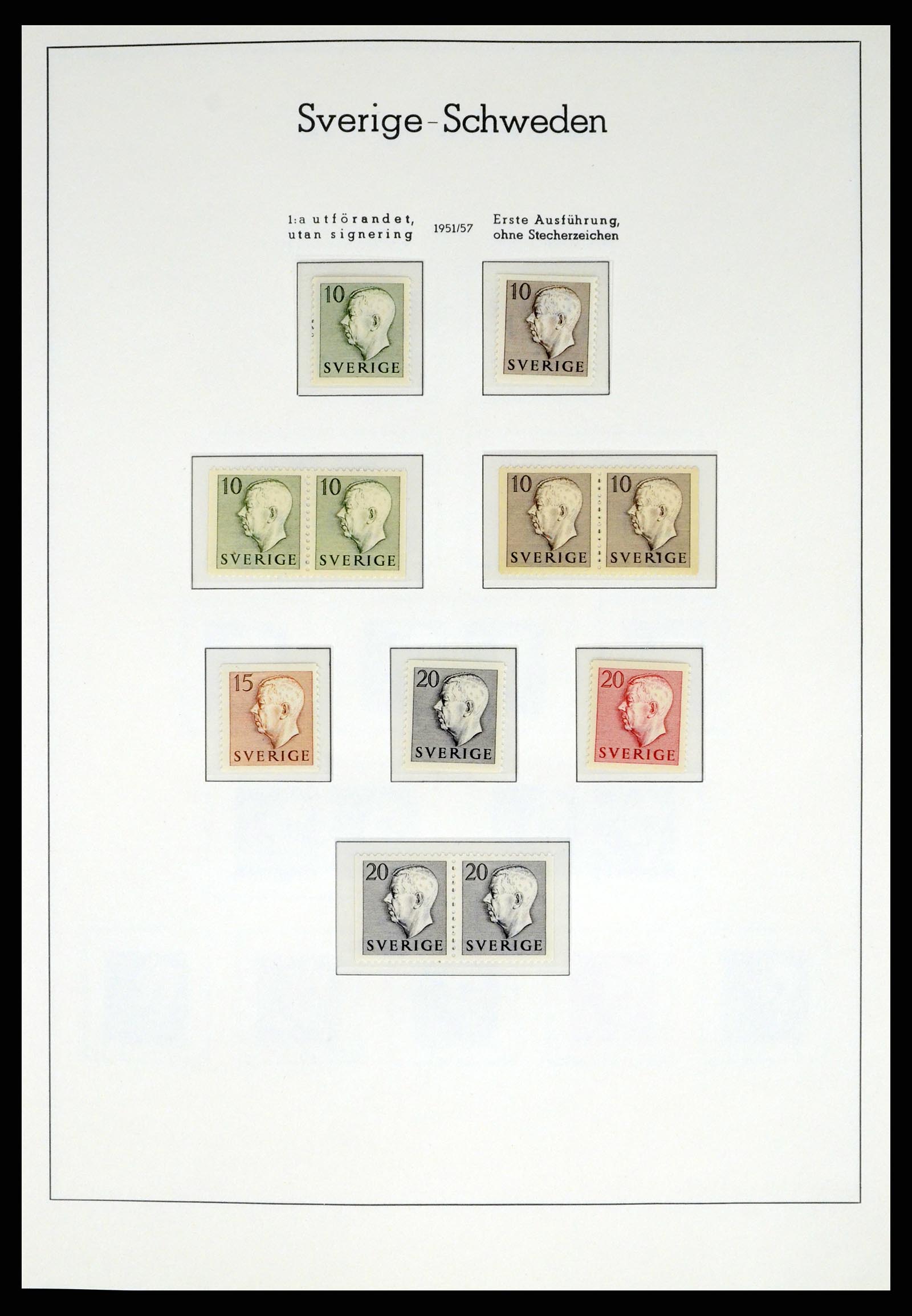 37397 039 - Postzegelverzameling 37397 Zweden 1886-1990.