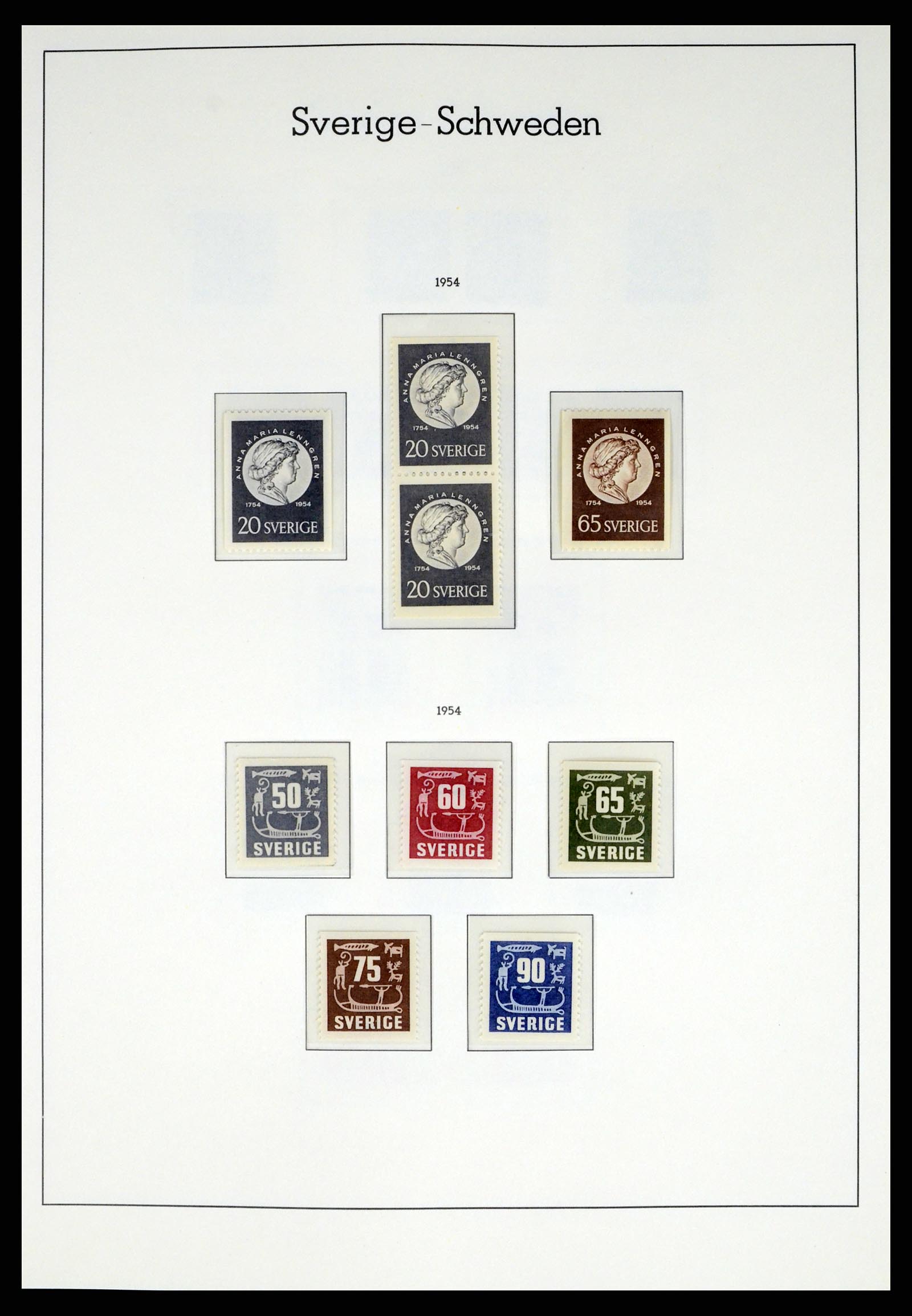 37397 043 - Postzegelverzameling 37397 Zweden 1886-1990.