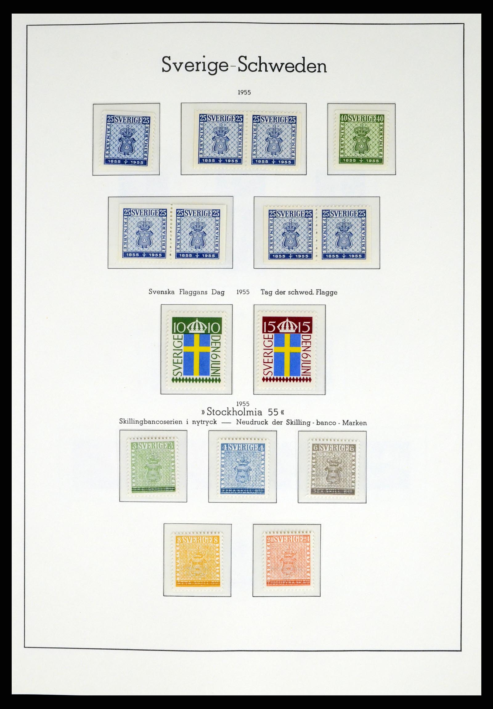 37397 044 - Postzegelverzameling 37397 Zweden 1886-1990.