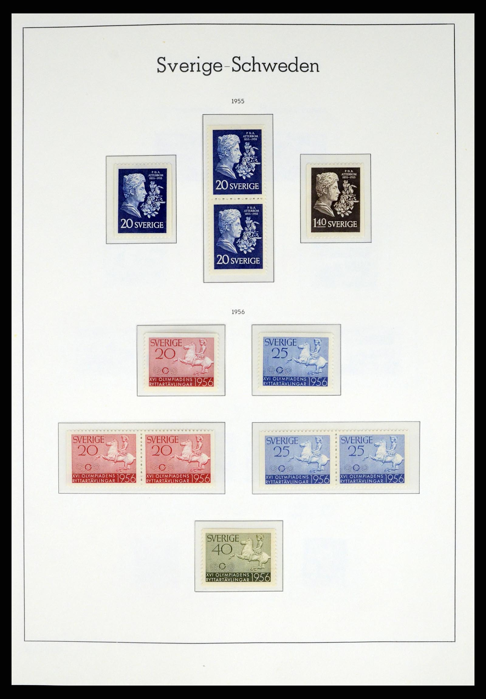 37397 045 - Postzegelverzameling 37397 Zweden 1886-1990.