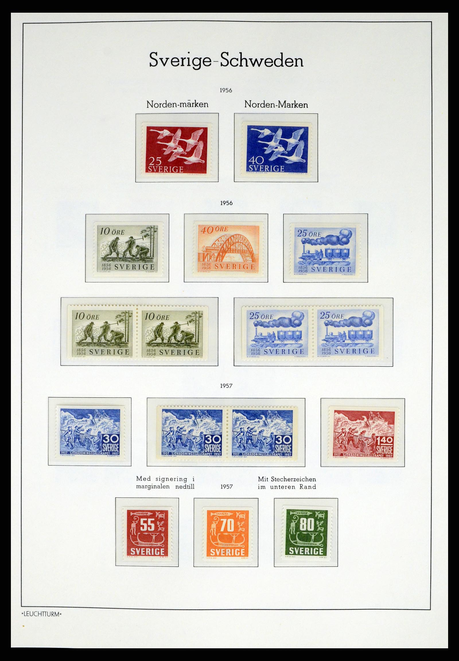 37397 046 - Postzegelverzameling 37397 Zweden 1886-1990.