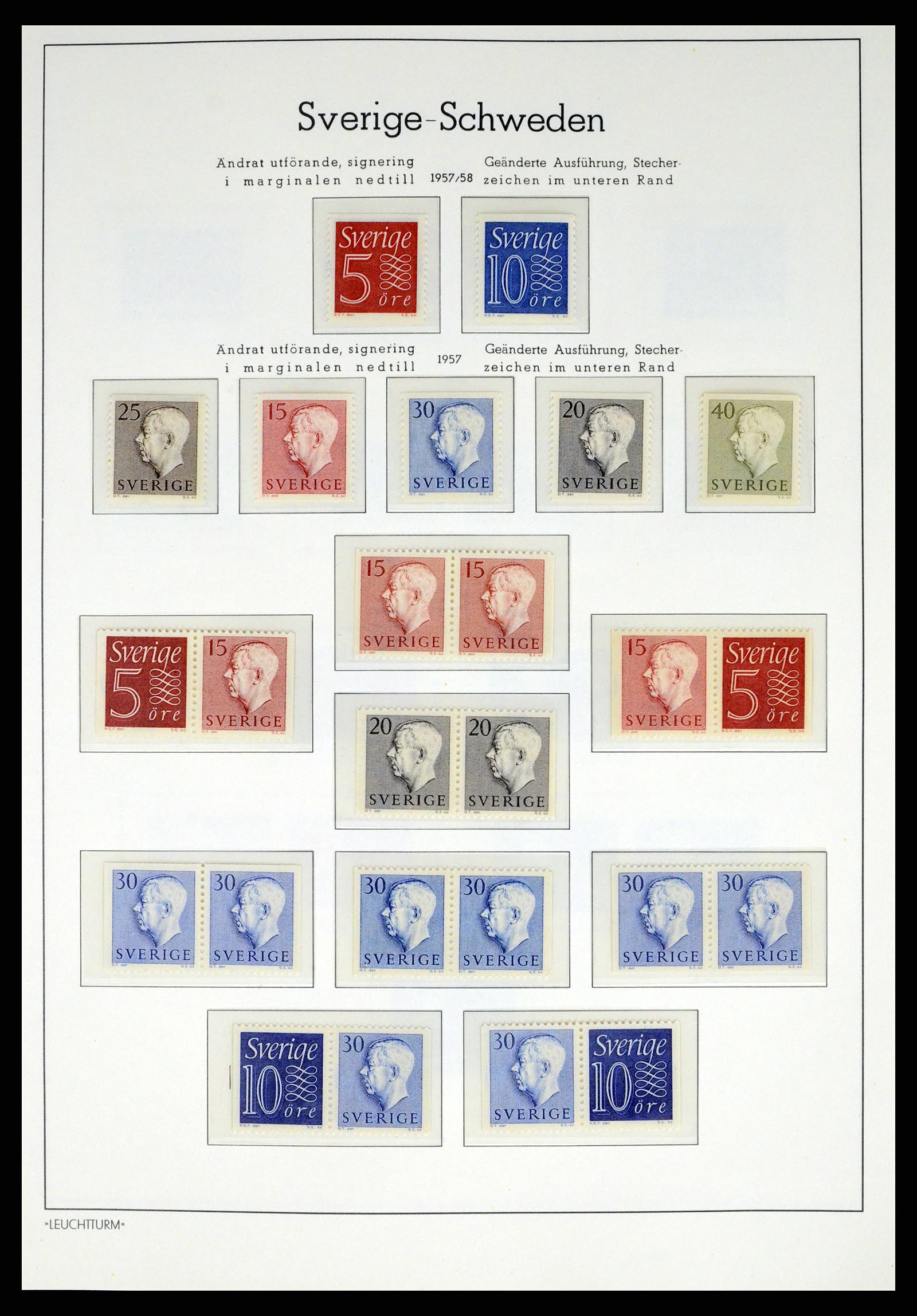 37397 047 - Postzegelverzameling 37397 Zweden 1886-1990.