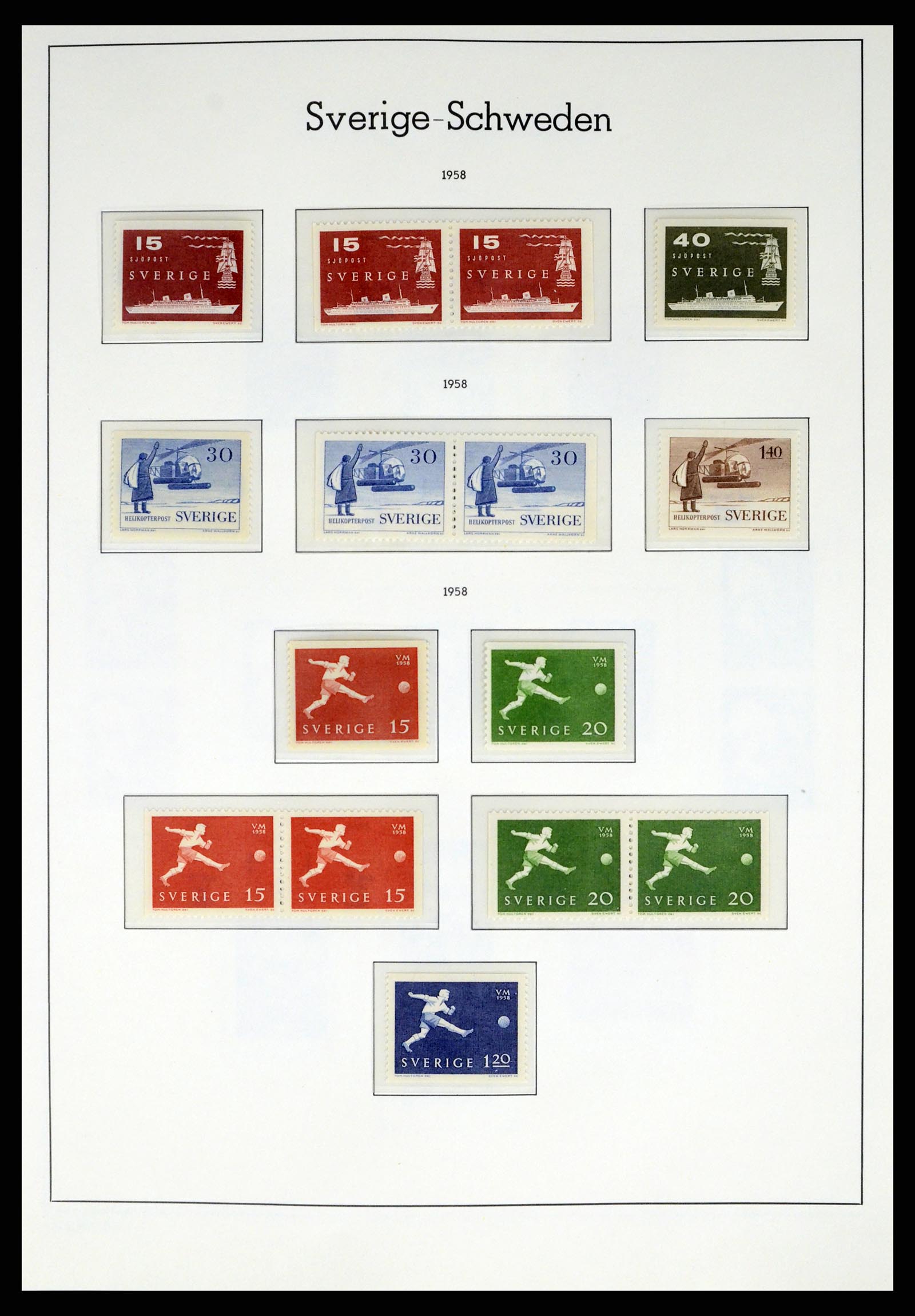 37397 048 - Postzegelverzameling 37397 Zweden 1886-1990.