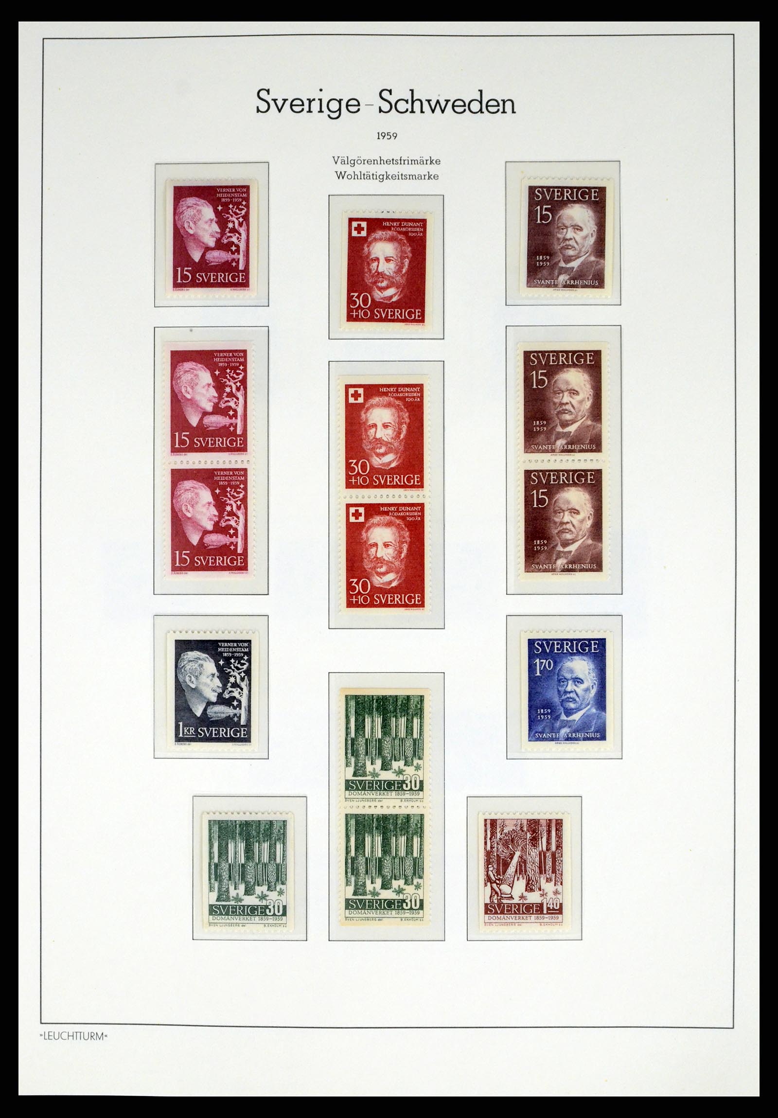 37397 050 - Postzegelverzameling 37397 Zweden 1886-1990.