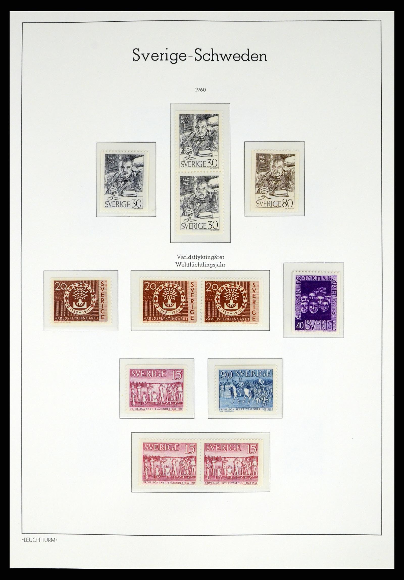 37397 051 - Postzegelverzameling 37397 Zweden 1886-1990.