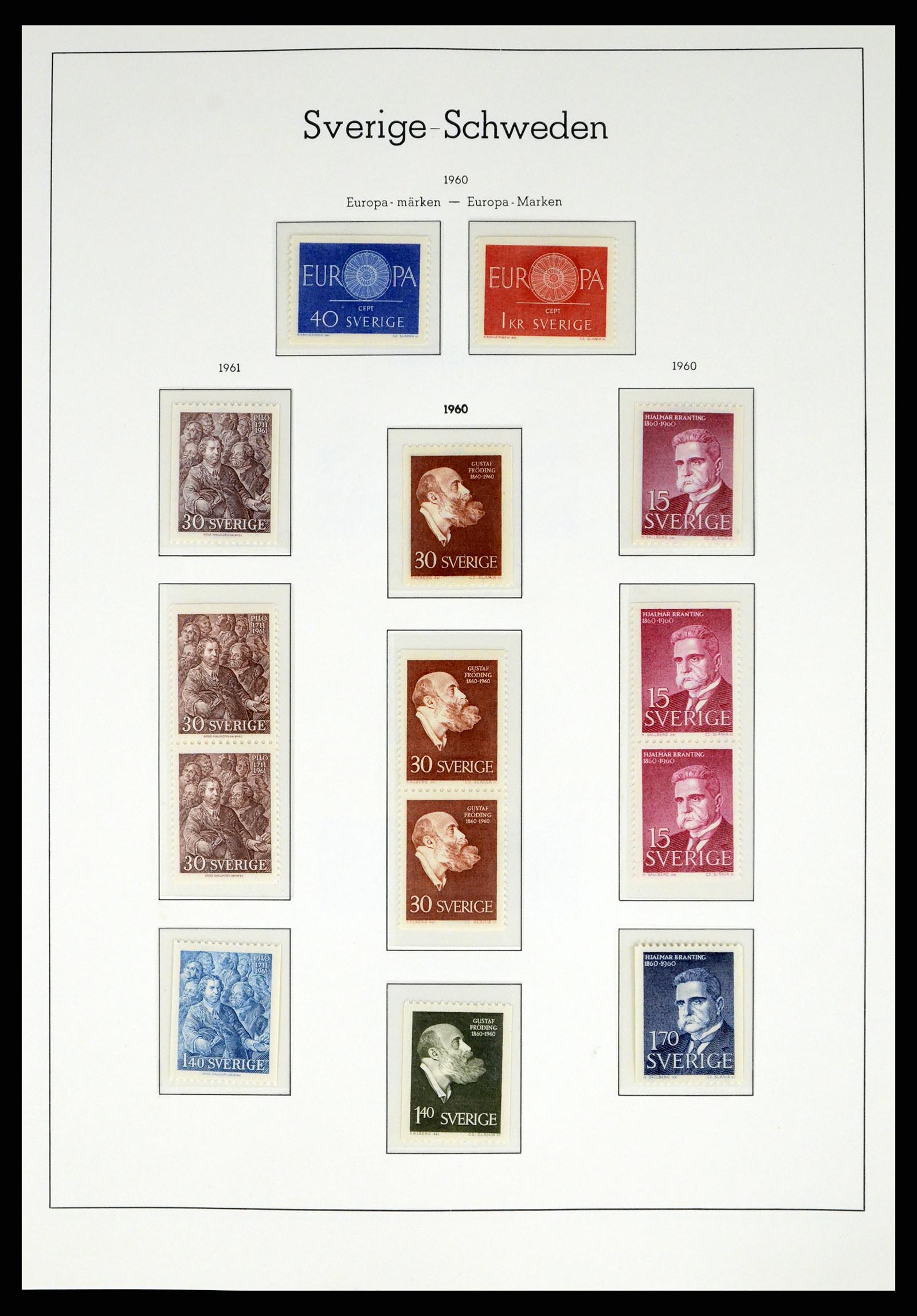 37397 052 - Postzegelverzameling 37397 Zweden 1886-1990.