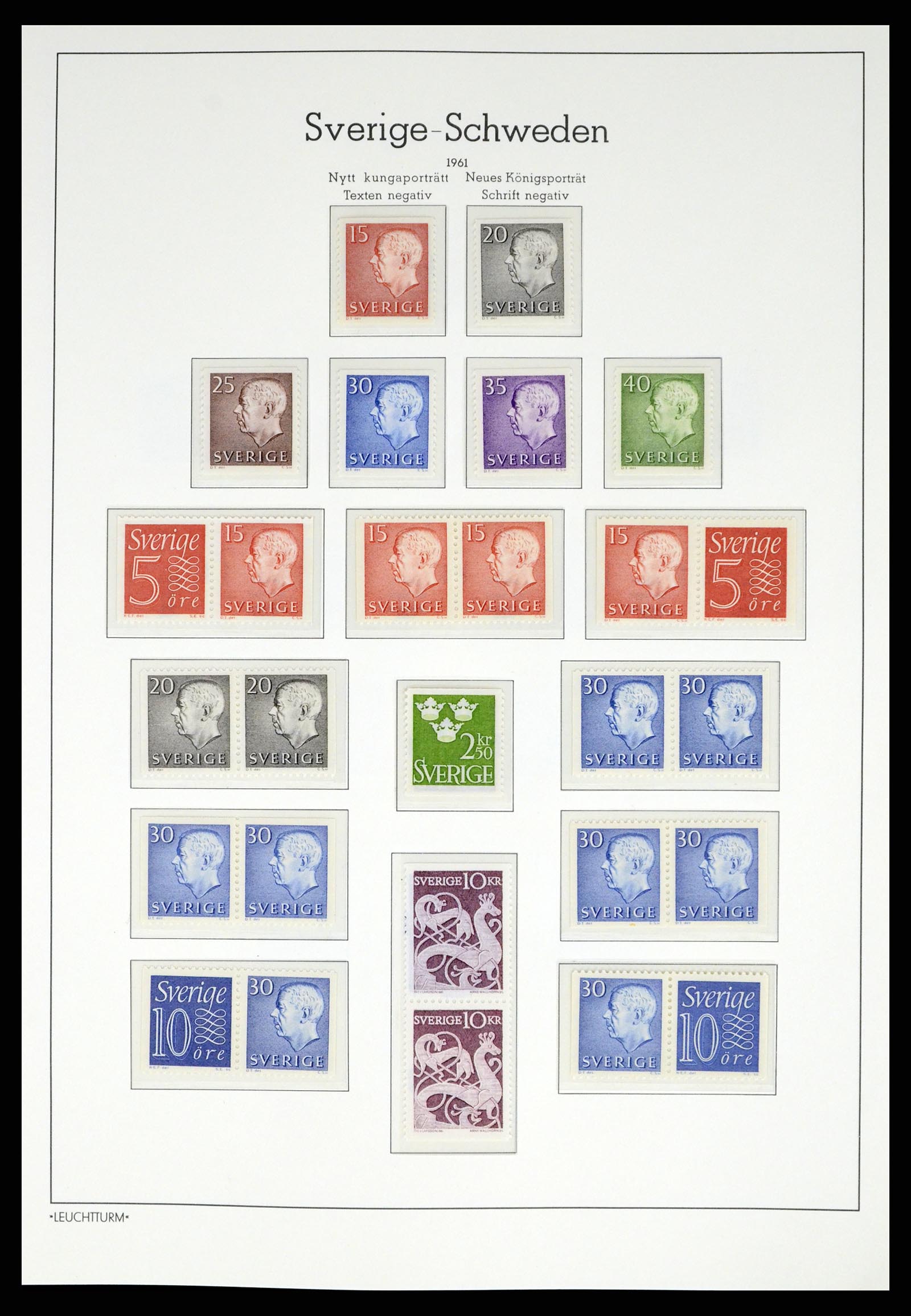 37397 054 - Postzegelverzameling 37397 Zweden 1886-1990.