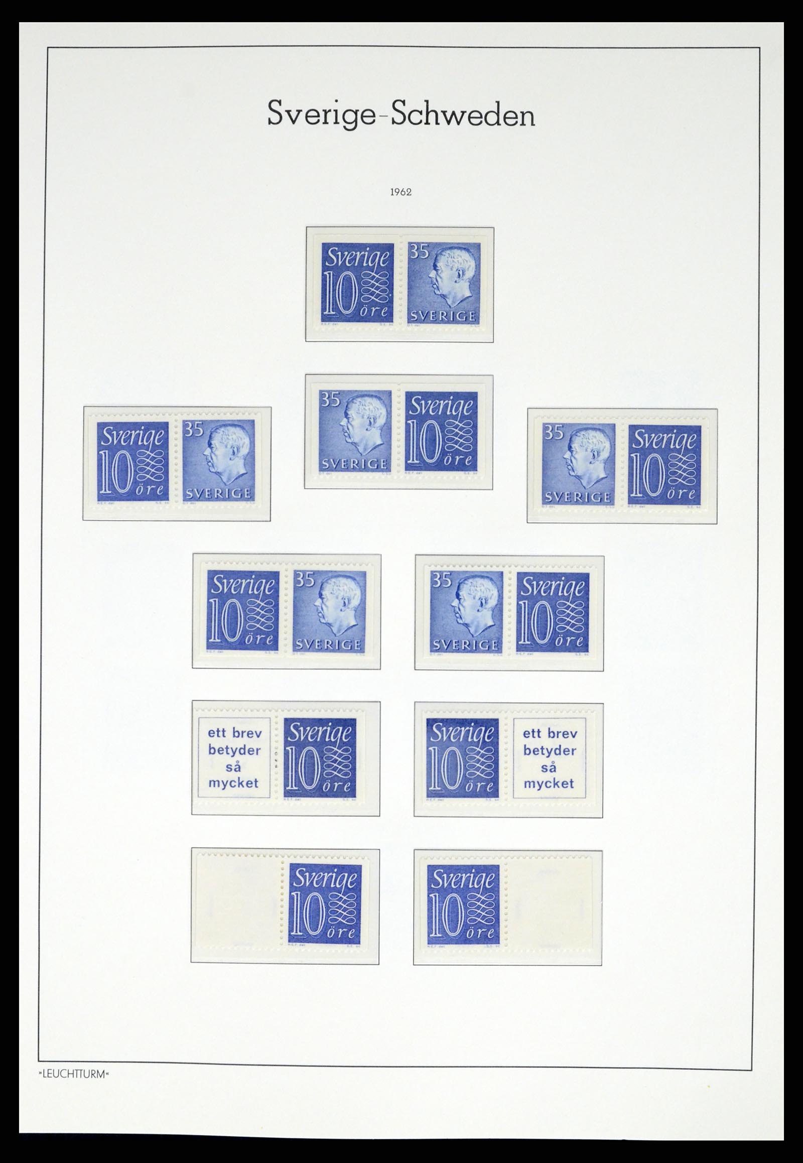 37397 057 - Postzegelverzameling 37397 Zweden 1886-1990.