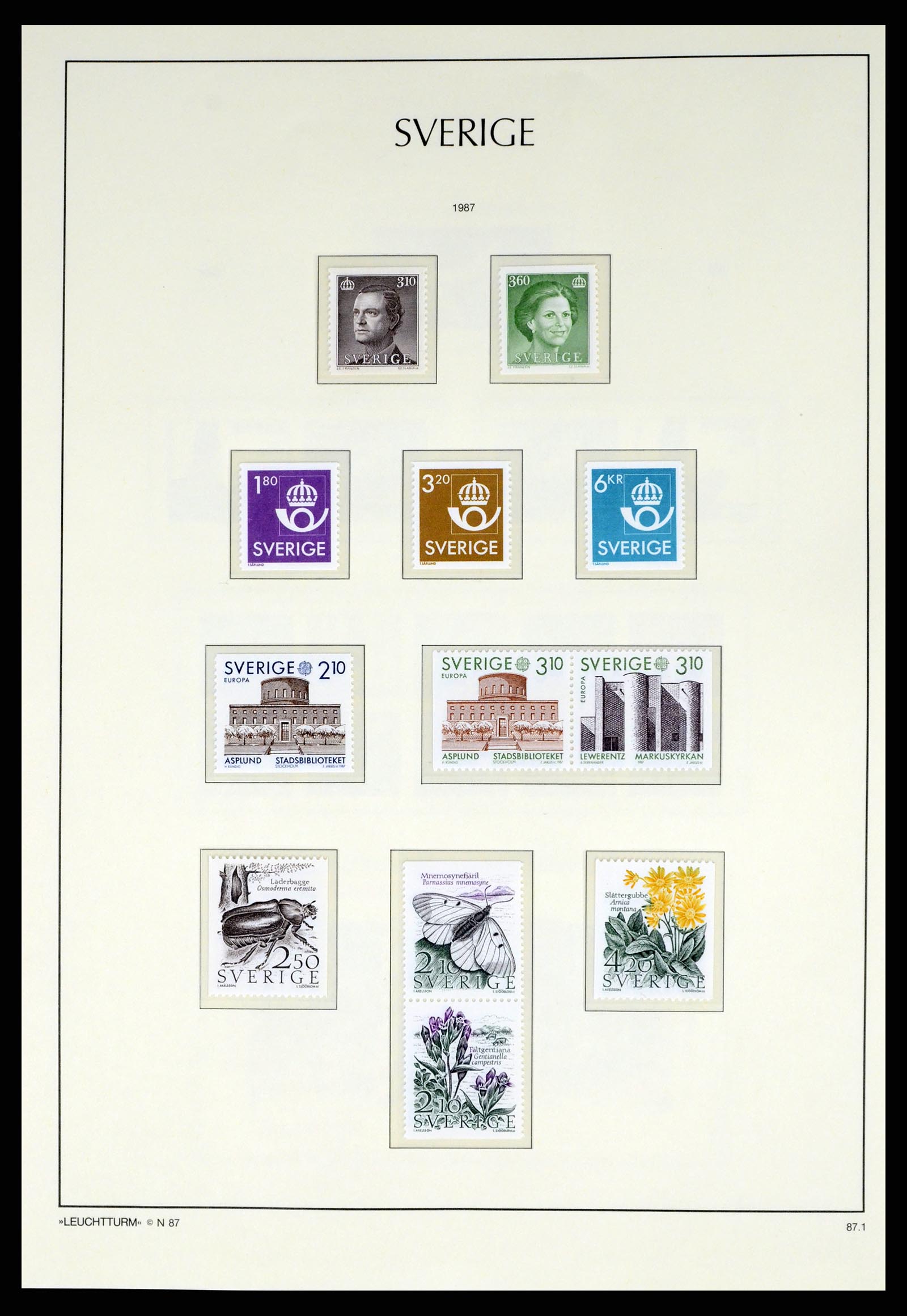 37397 162 - Postzegelverzameling 37397 Zweden 1886-1990.